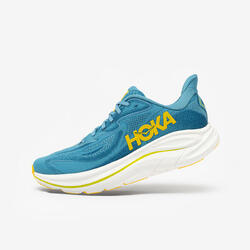 Chaussures de running homme, Hoka Clifton 10 bleues et oranges