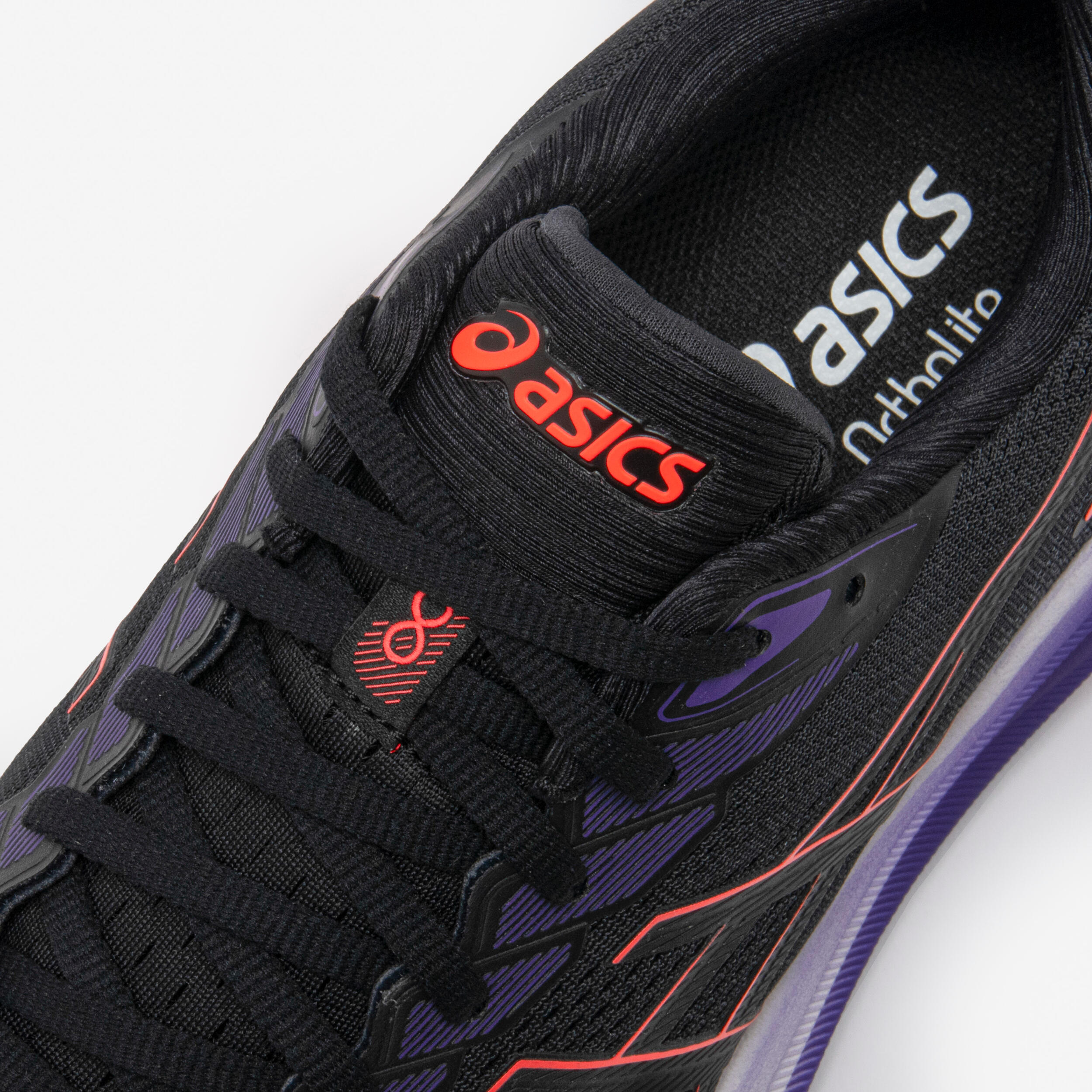 Herrenlaufschuhe, Asics Superion 8 schwarz und violett 5/11