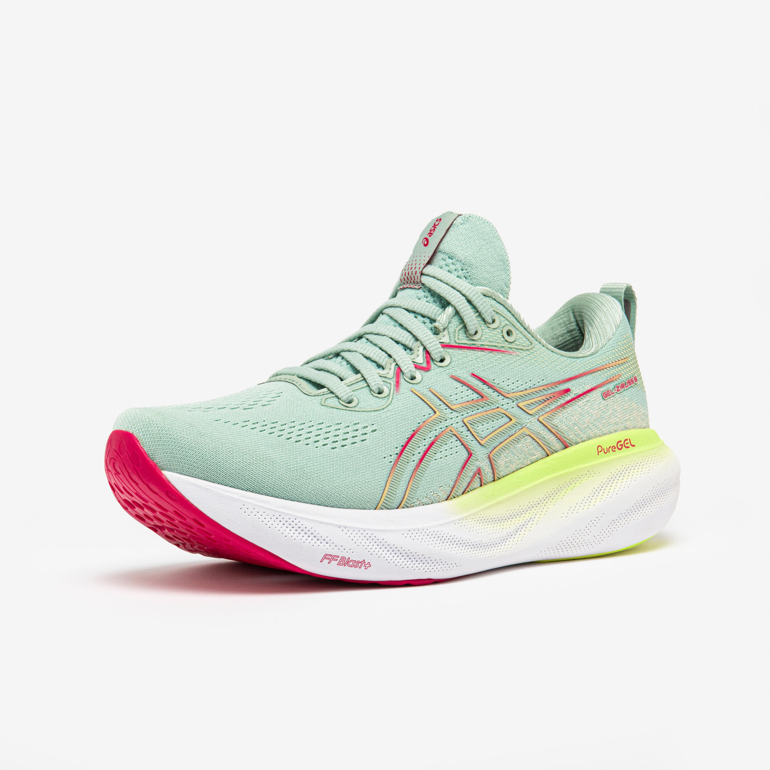 Women's running shoes, Asics Gel-Ziruss 8, green 3/7
