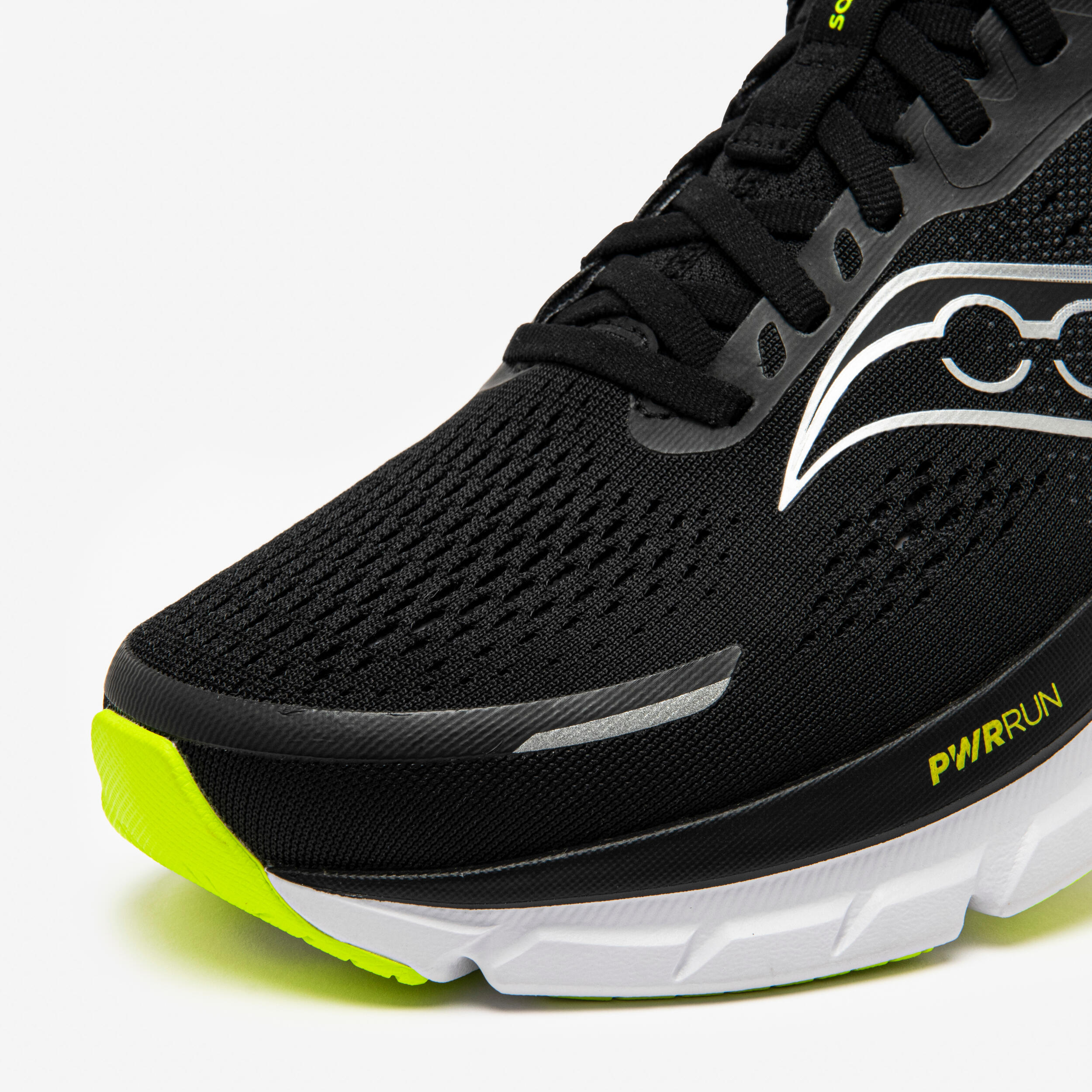 Chaussures de running Homme, Guide 18 Saucony noires et bleues 4/7
