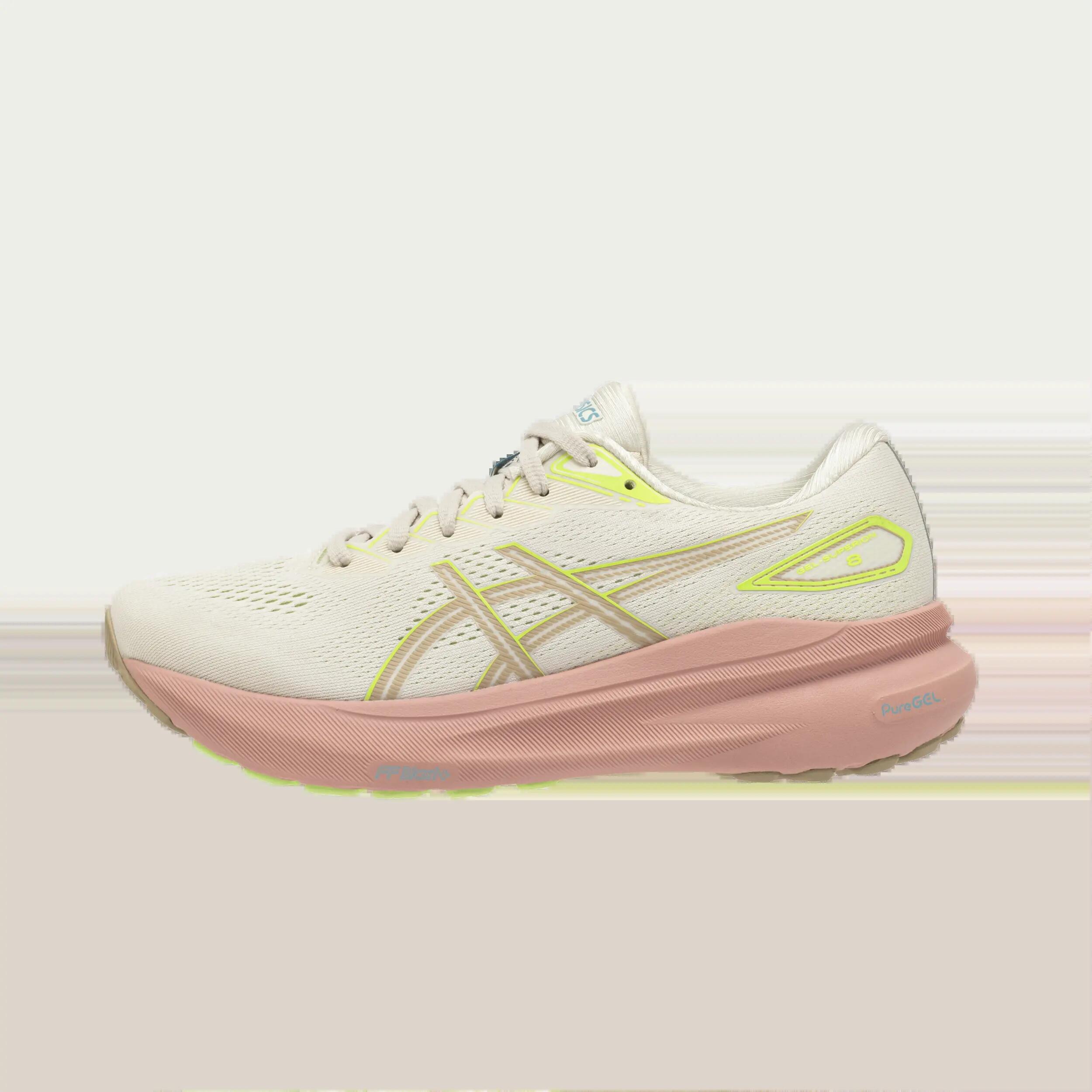 Încălțăminte de alergare Asics Superion 8, Bej-Verde Damă 2/17