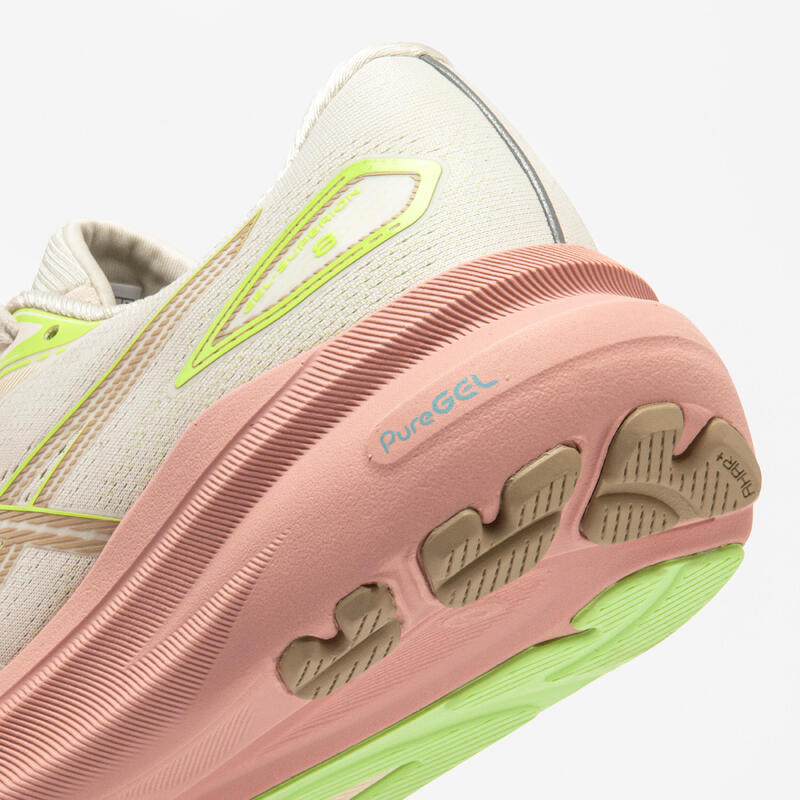Încălțăminte de alergare Asics Superion 8, Bej-Verde Damă