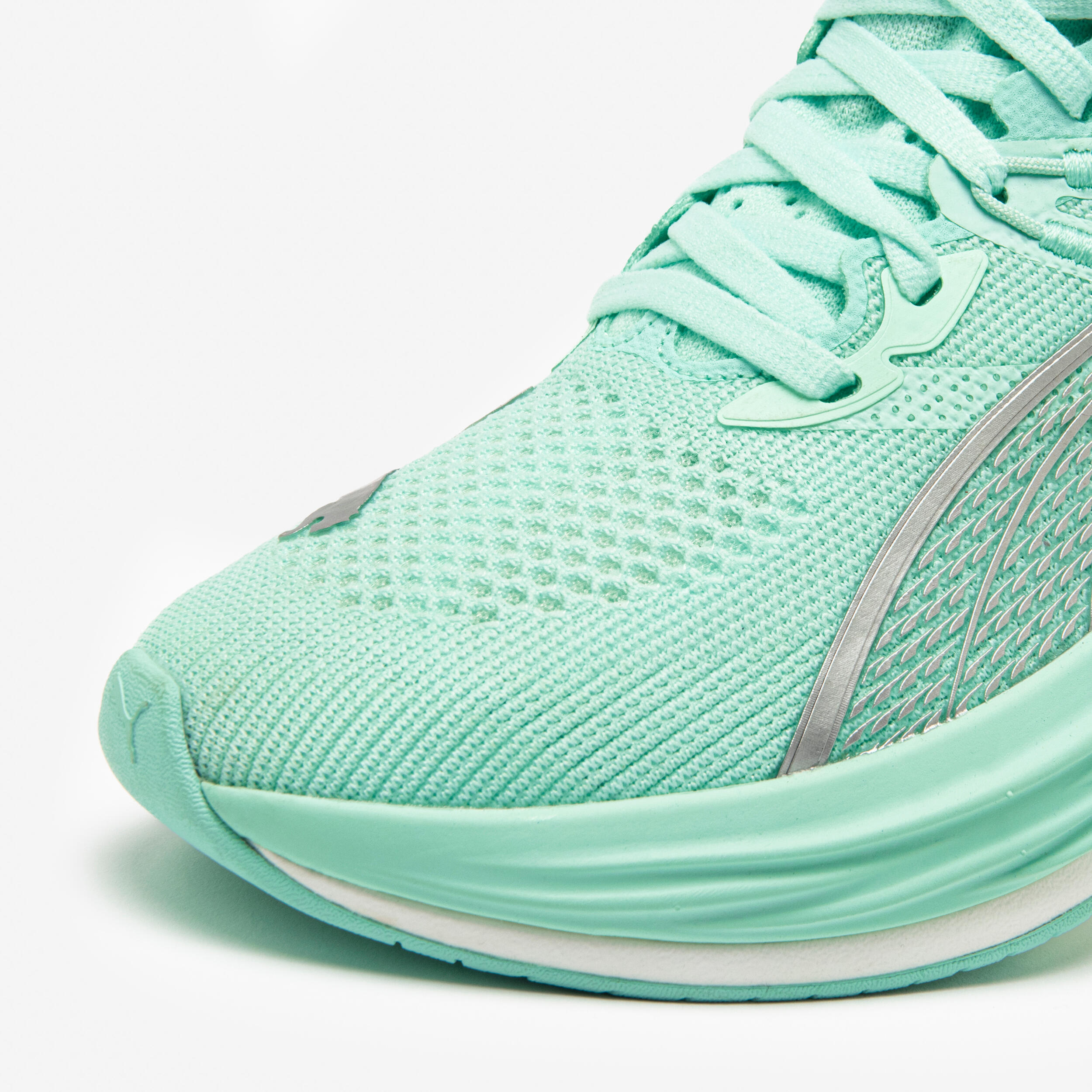 Women's Running Shoes Puma Deviate Nitro 3 - Green 5/8