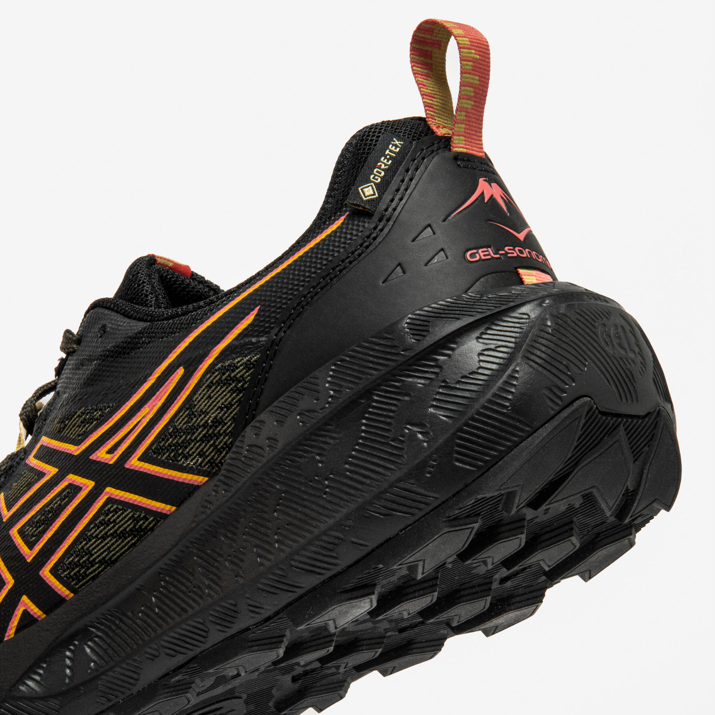 Zapatillas de Trail Running Asics Gel Sonoma 8 GTX GoreTex Mujer - negro y coral 6/7