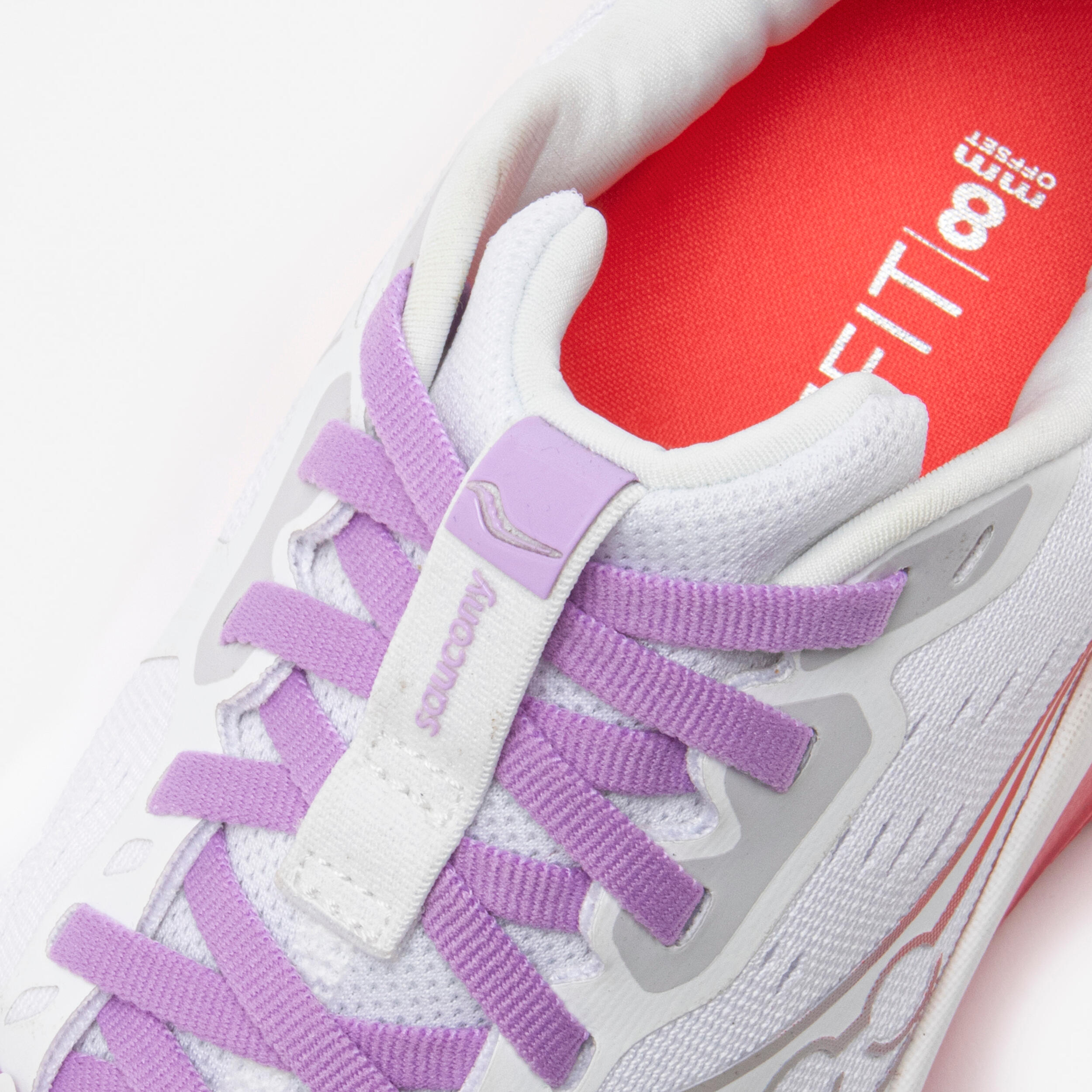 Scarpe running donna Saucony GUIDE 18 bianco-rosa 5/7