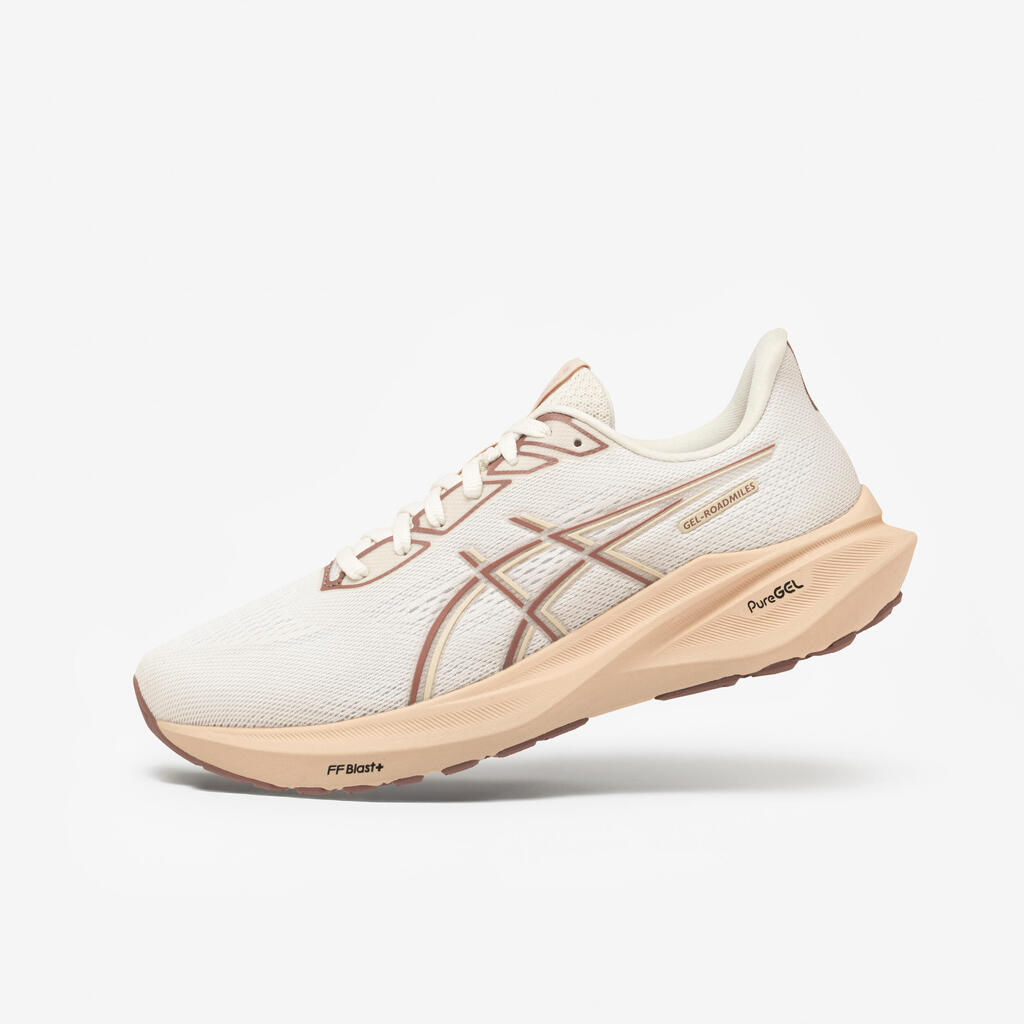 Asics Gel Roadmiles 3 Ženski tekaški čevlji - bež in roza