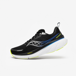 Chaussures de running Homme, Guide 18 Saucony noires et bleues