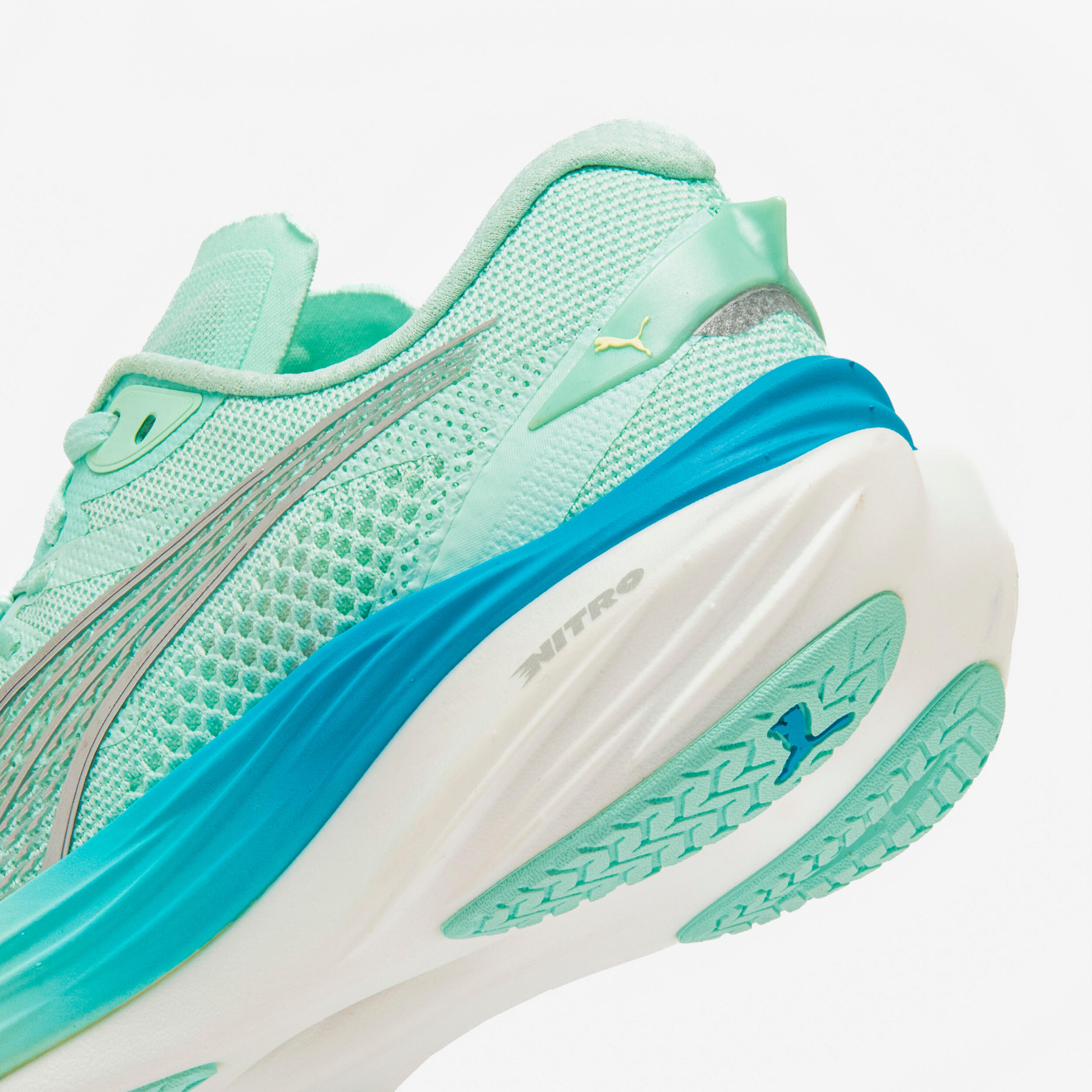 Women's Running Shoes Puma Deviate Nitro 3 - Green 7/8