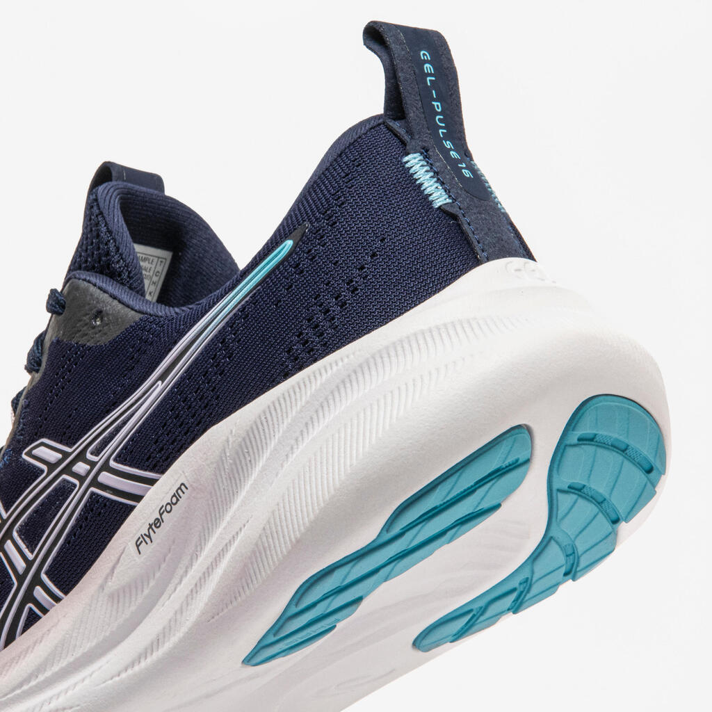 Asics Gel-Pulse 16 ženski tekaški čevlji - črni/beli/vijolični