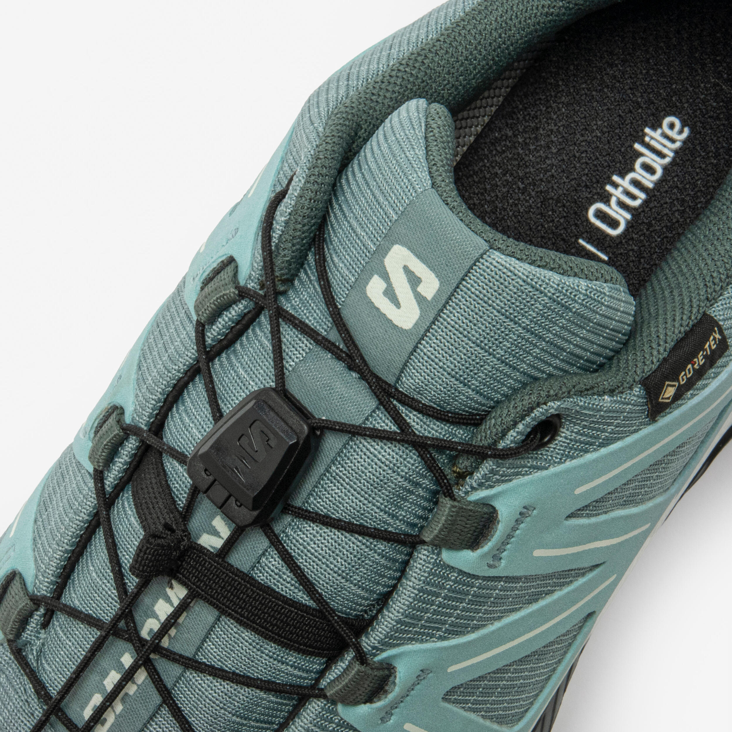 Chaussures de Trail running GoreTex Femme, Salomon Speedcross Peak GTX vert gris 5/7