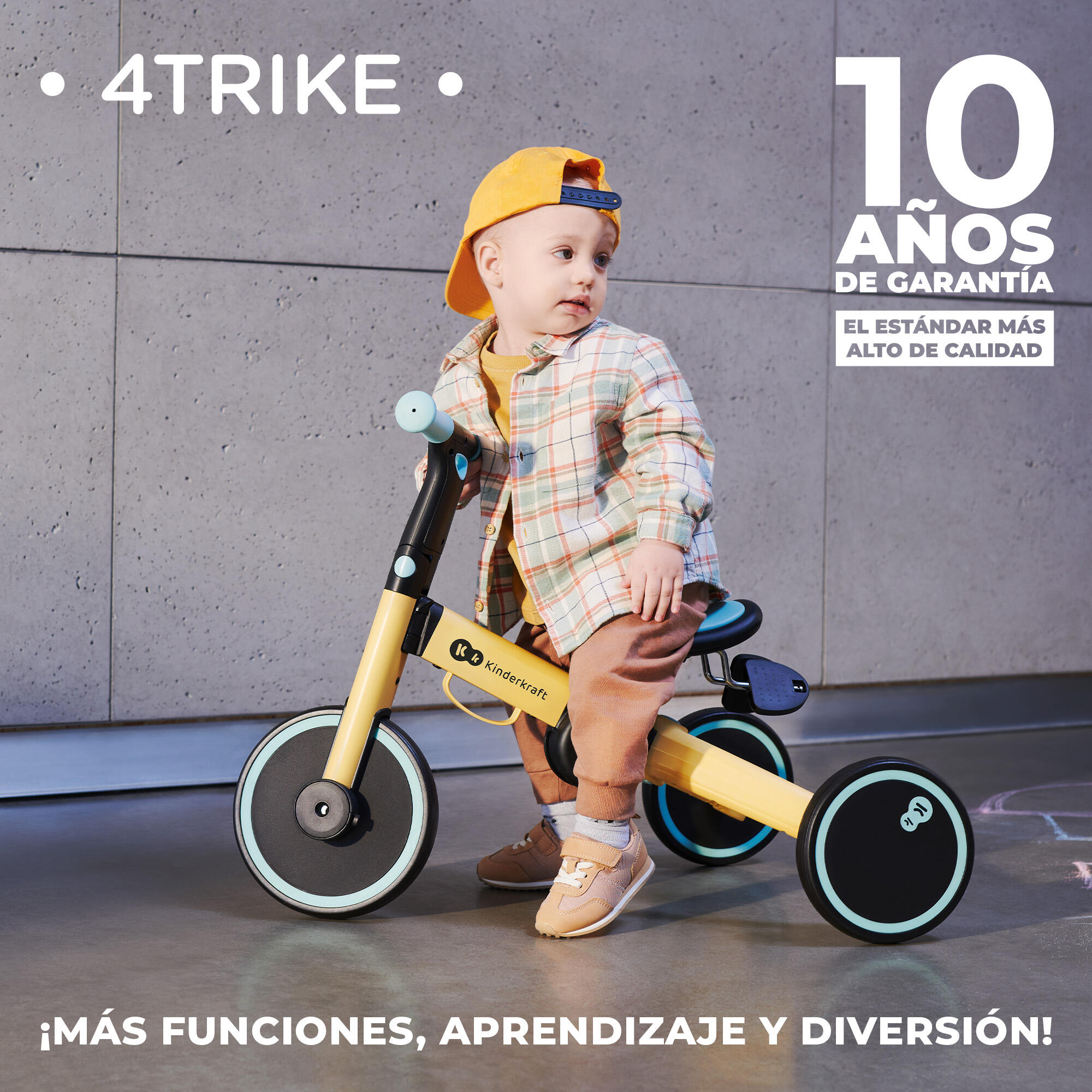 Triciclo-Bicicleta Kinderkraft 4TRIKE 2022 grey - CD 12/13