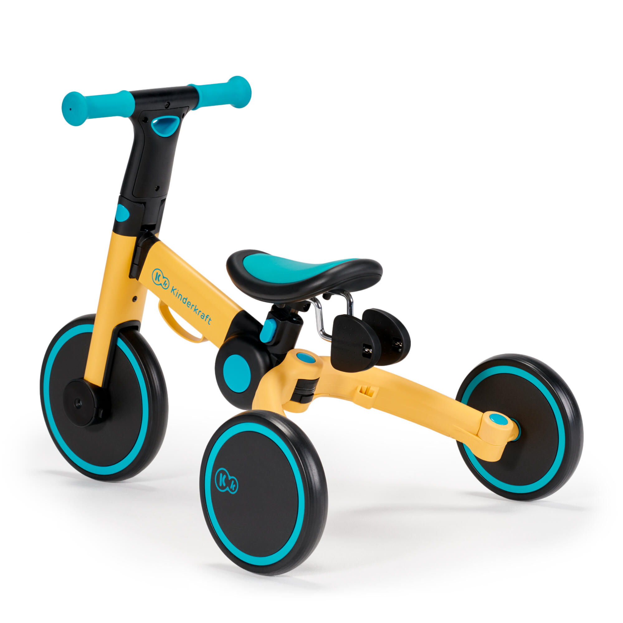 Triciclo-Bicicleta Kinderkraft 4TRIKE 2022 Yellow - CD 2/10