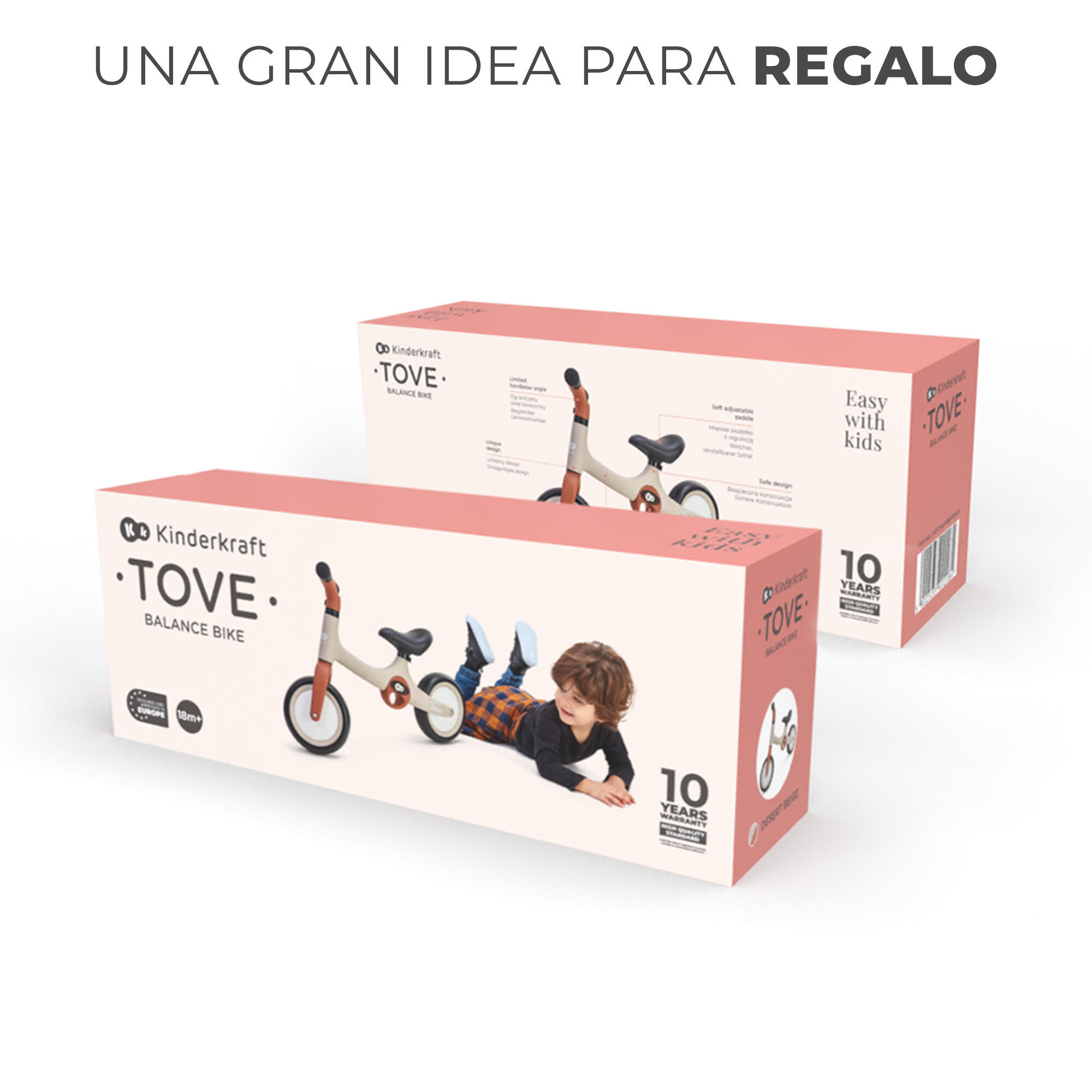 Bicicleta Infantil Kinderkraft TOVE desert beige - CD 7/9