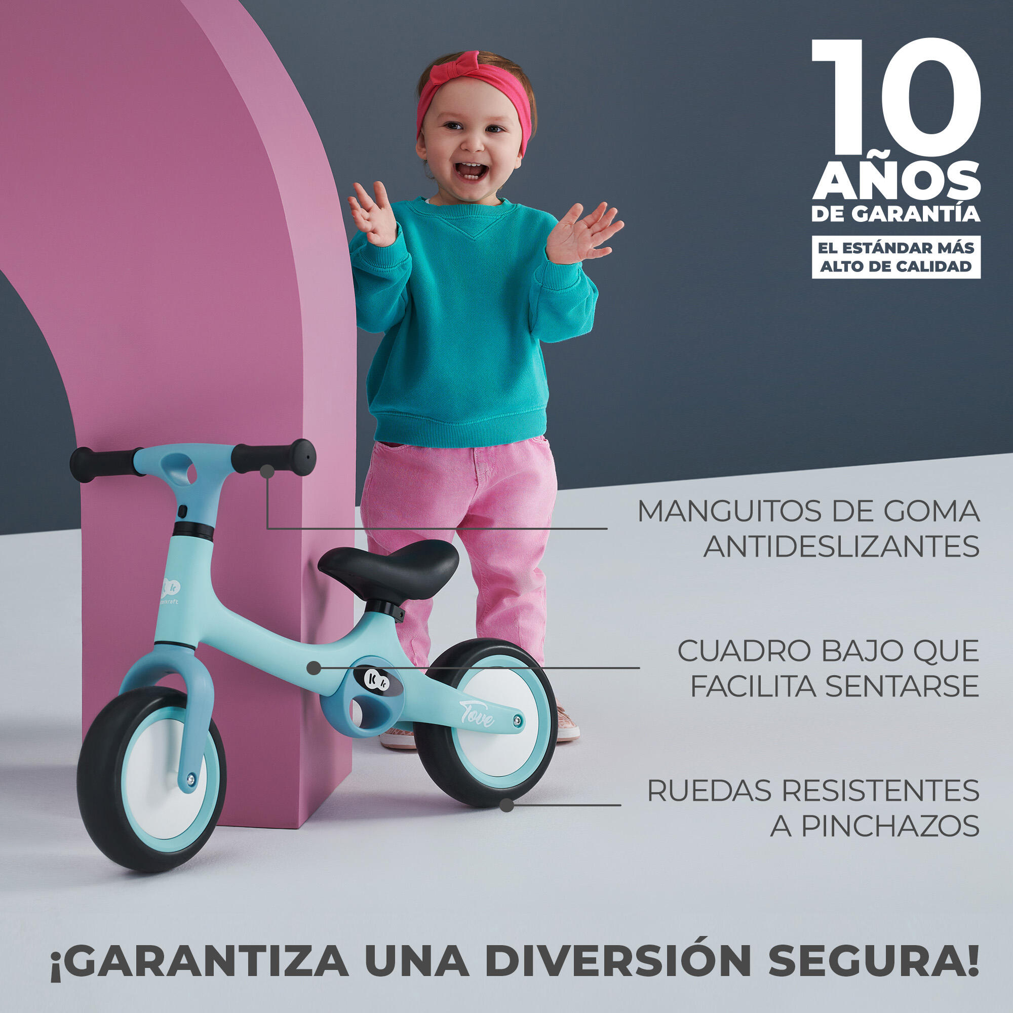 Bicicleta Infantil Kinderkraft TOVE desert beige - CD 9/9