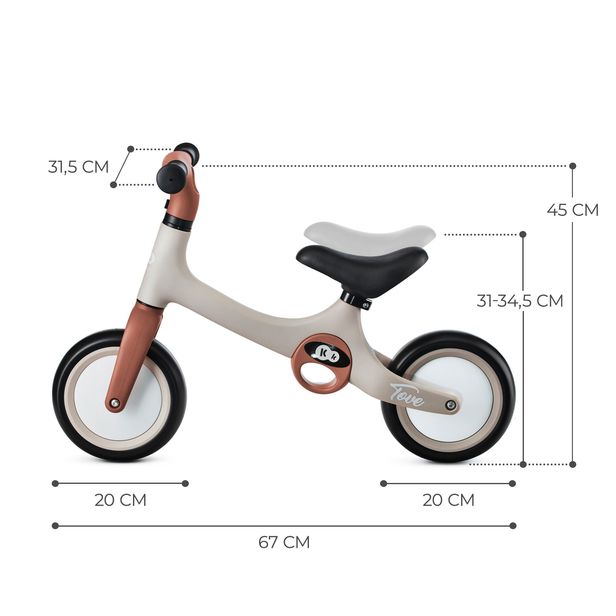 Bicicleta Infantil Kinderkraft TOVE desert beige - CD 6/9