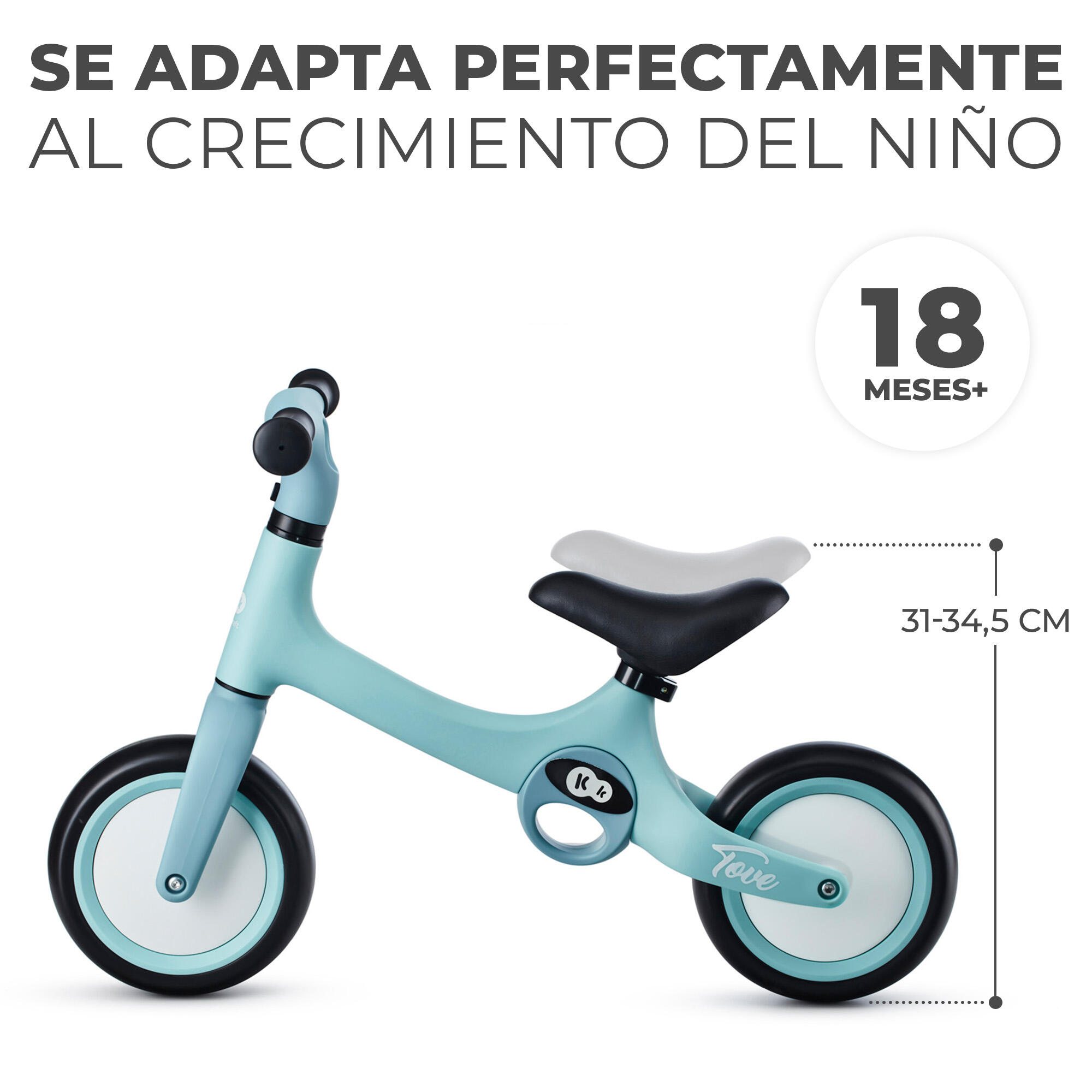 Bicicleta Infantil Kinderkraft TOVE summer mint - CD 4/8
