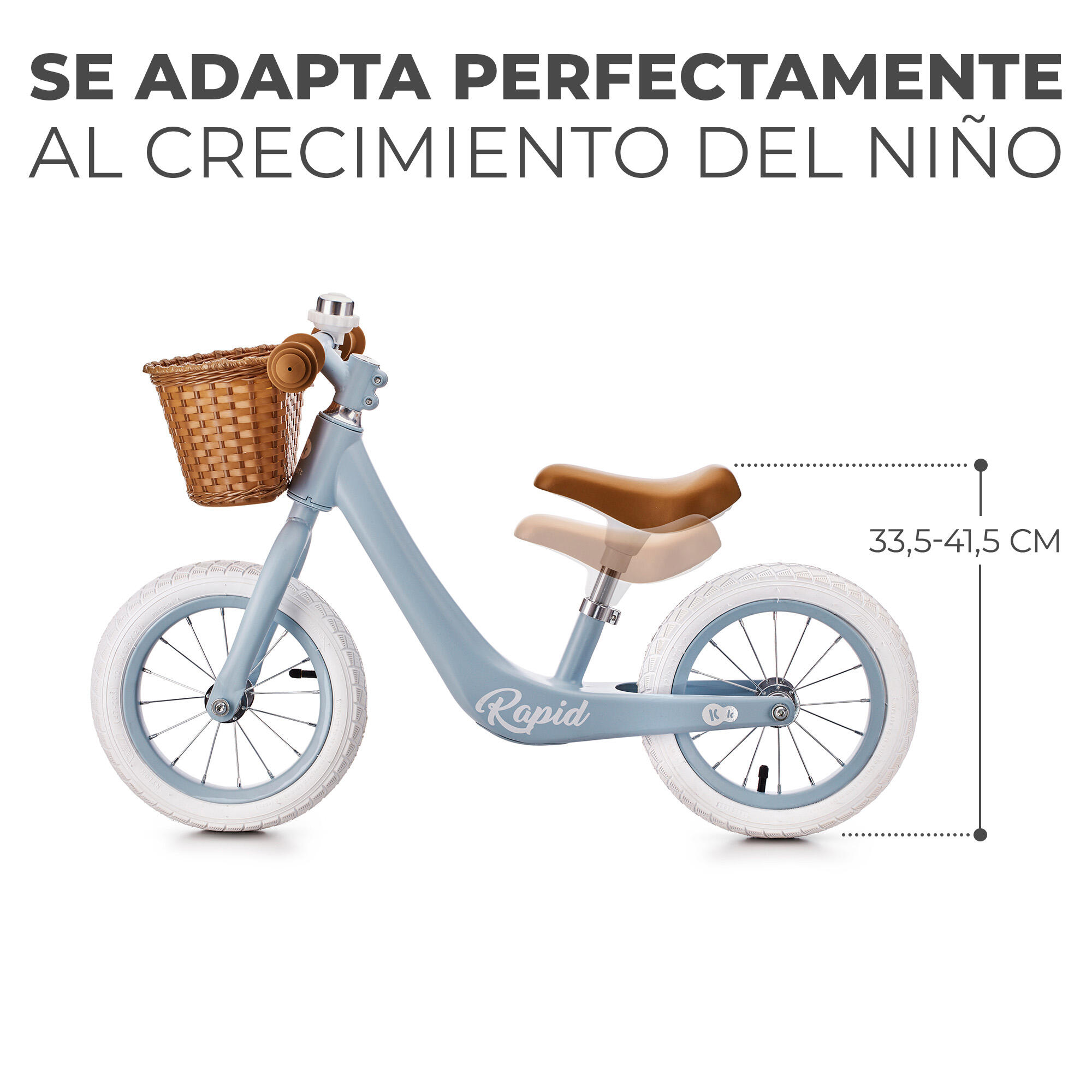 CD- Bicicleta Infantil Kinderkraft RAPID 2 blue 2/6
