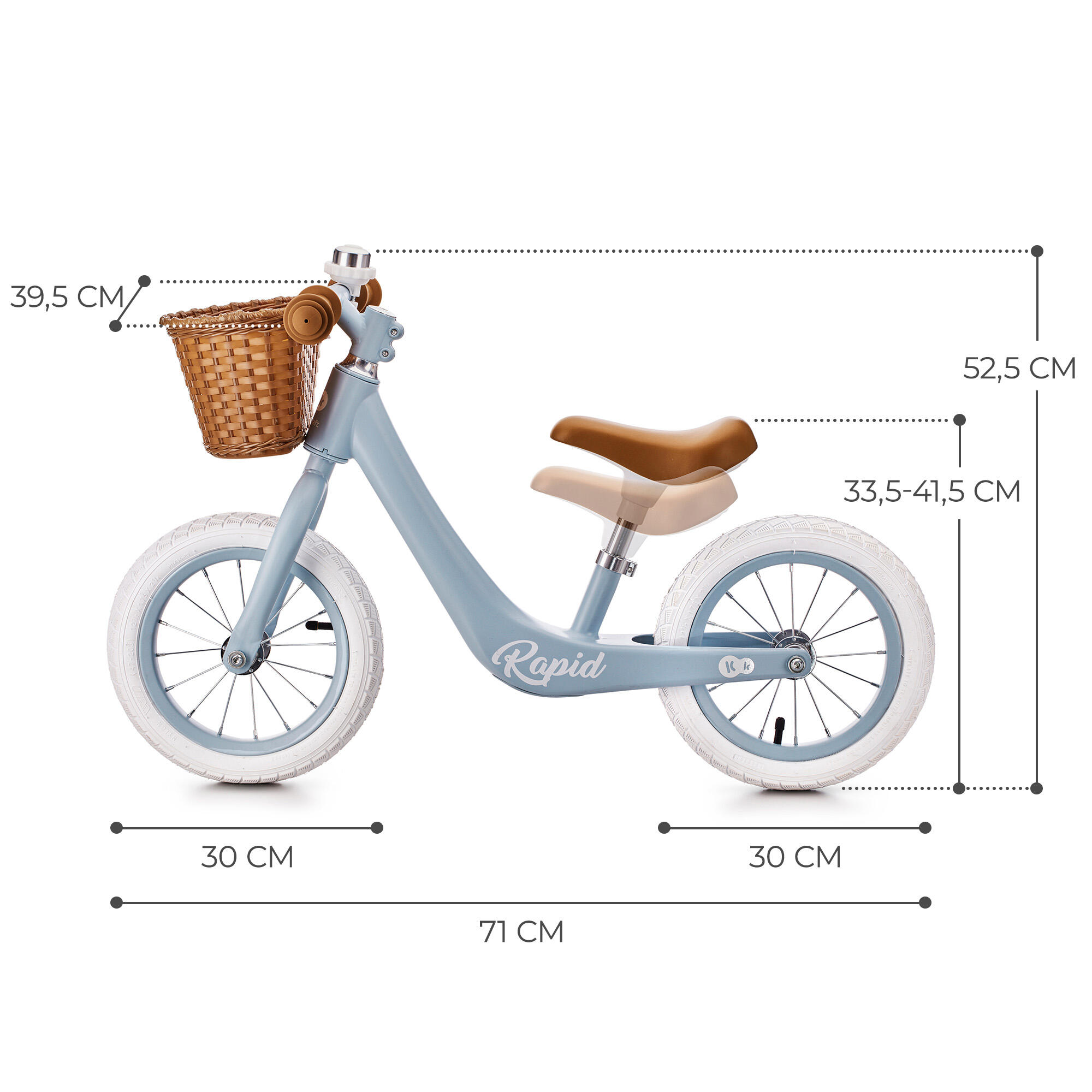 CD- Bicicleta Infantil Kinderkraft RAPID 2 blue 5/6