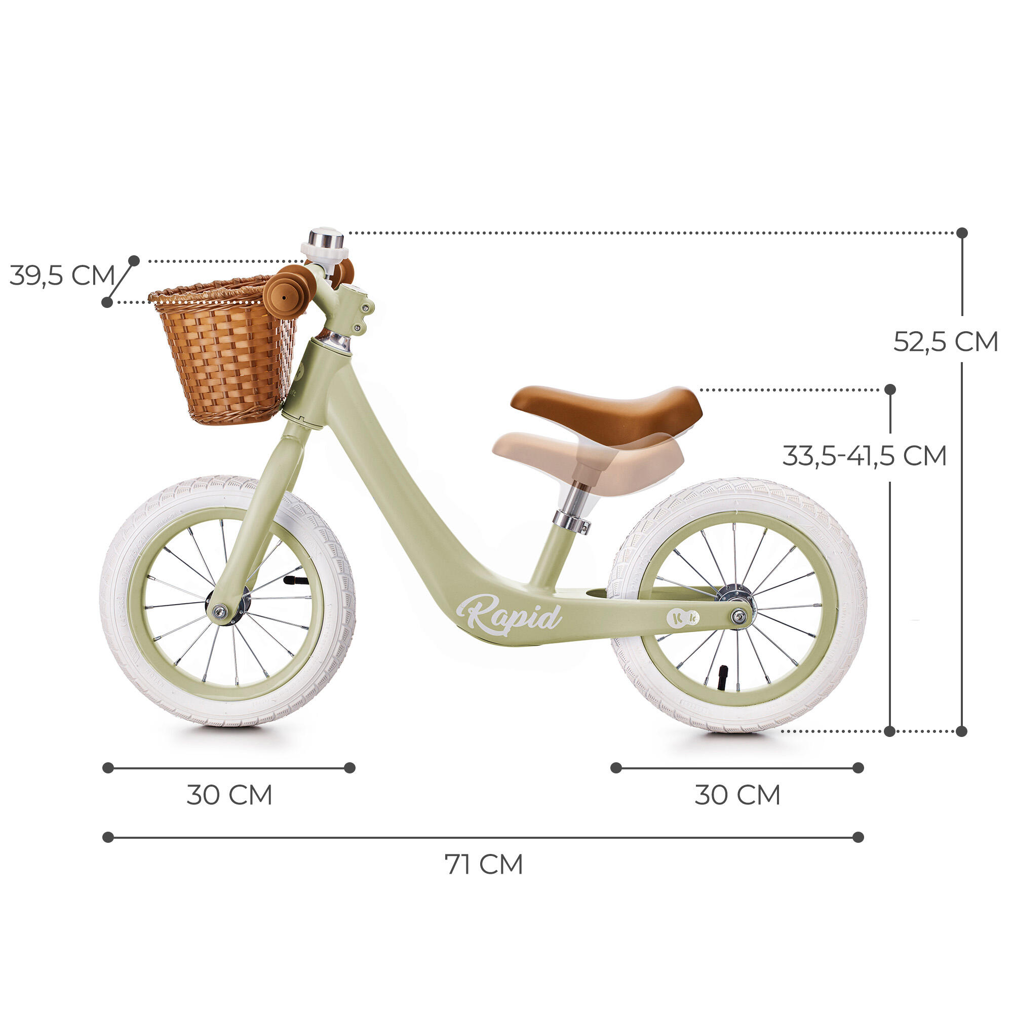 Bicicleta Infantil Kinderkraft RAPID 2 green - CD 2/6