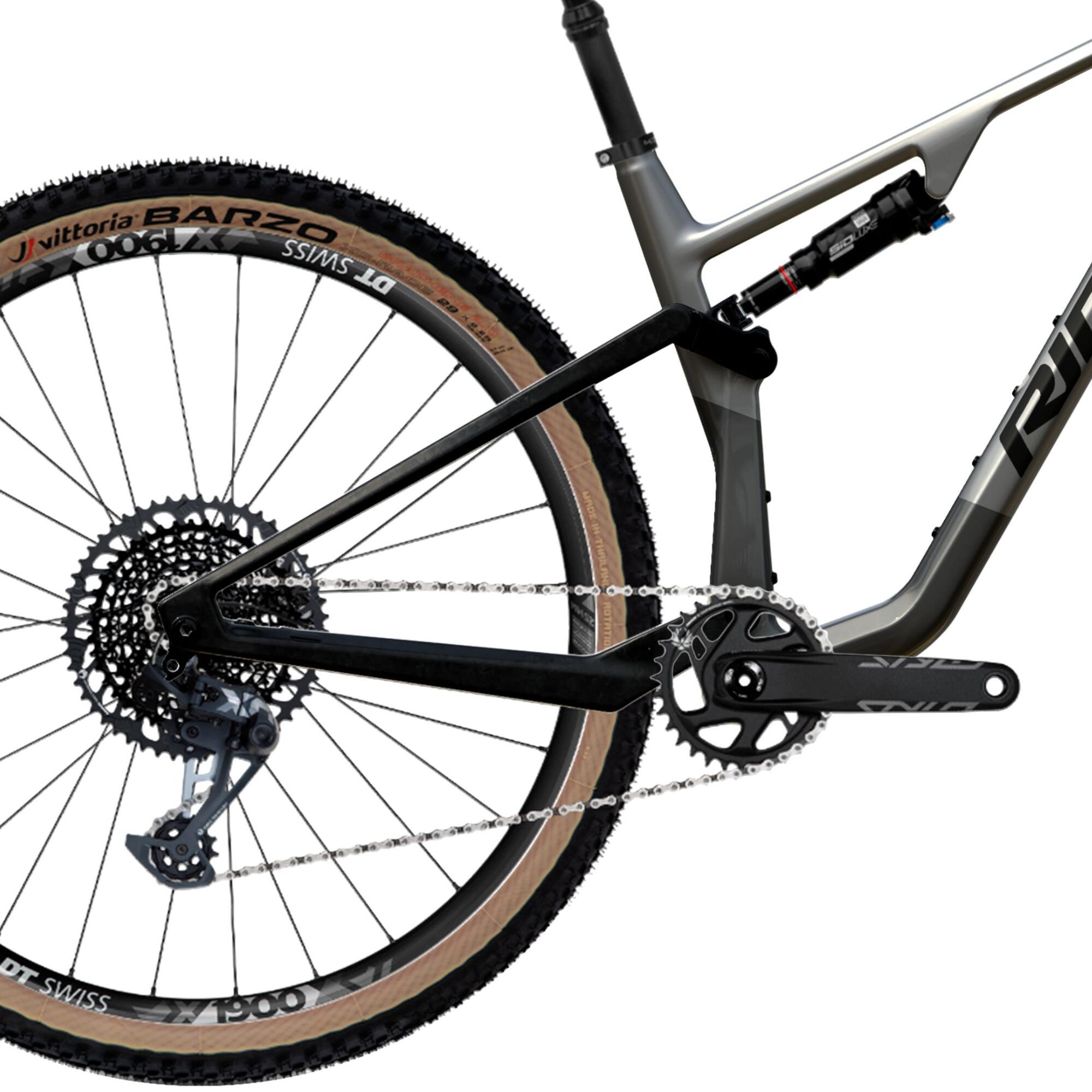 Bicicleta de montaña doble suspensión carbono Ridley RAFT XC 100mm GX Eagle 2/6