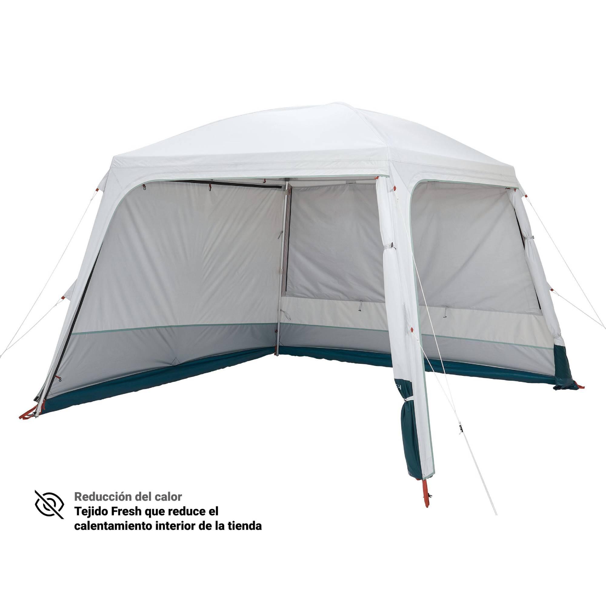 Carpa plegable habitáculo de camping 10 personas UPF50+ Arpenaz Base L Fresh 4/11
