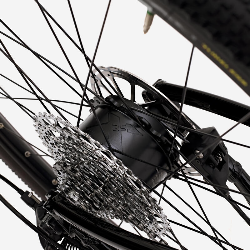 Bicicletă electrică gravel SRAM Apex 1x12v XPLR, E-GRVL AF HD Negru