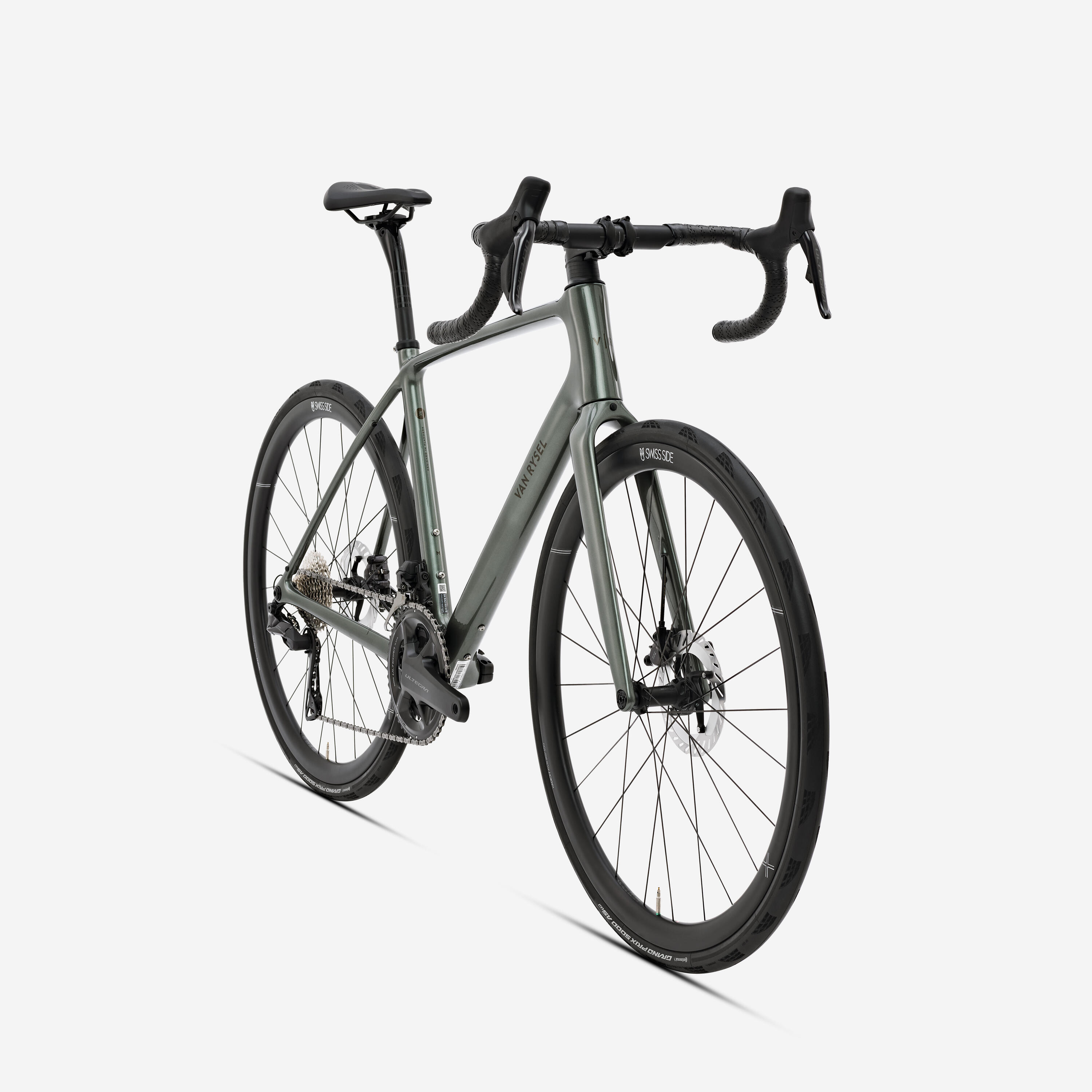 Endurance Rennrad EDR CF Ultra Shimano Ultegra Di2 grün/kaki