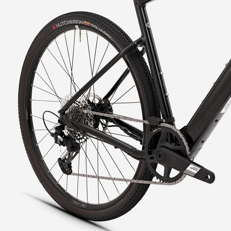 Bicicletă electrică gravel SRAM Apex 1x12v XPLR, E-GRVL AF HD Negru