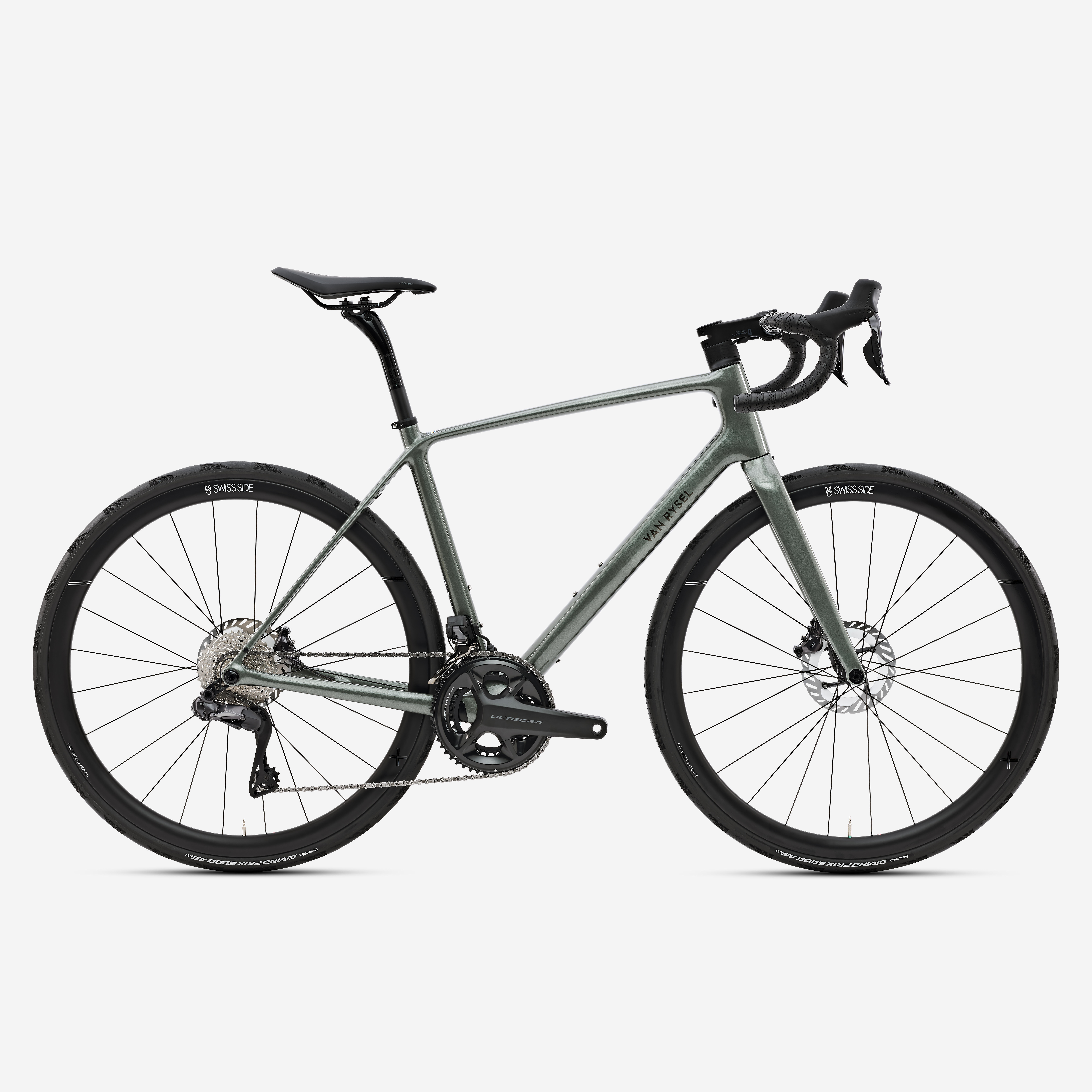 VAN RYSEL Cestný bicykel EDR CF ULTRA Ultegra Di2 kaki M 2025