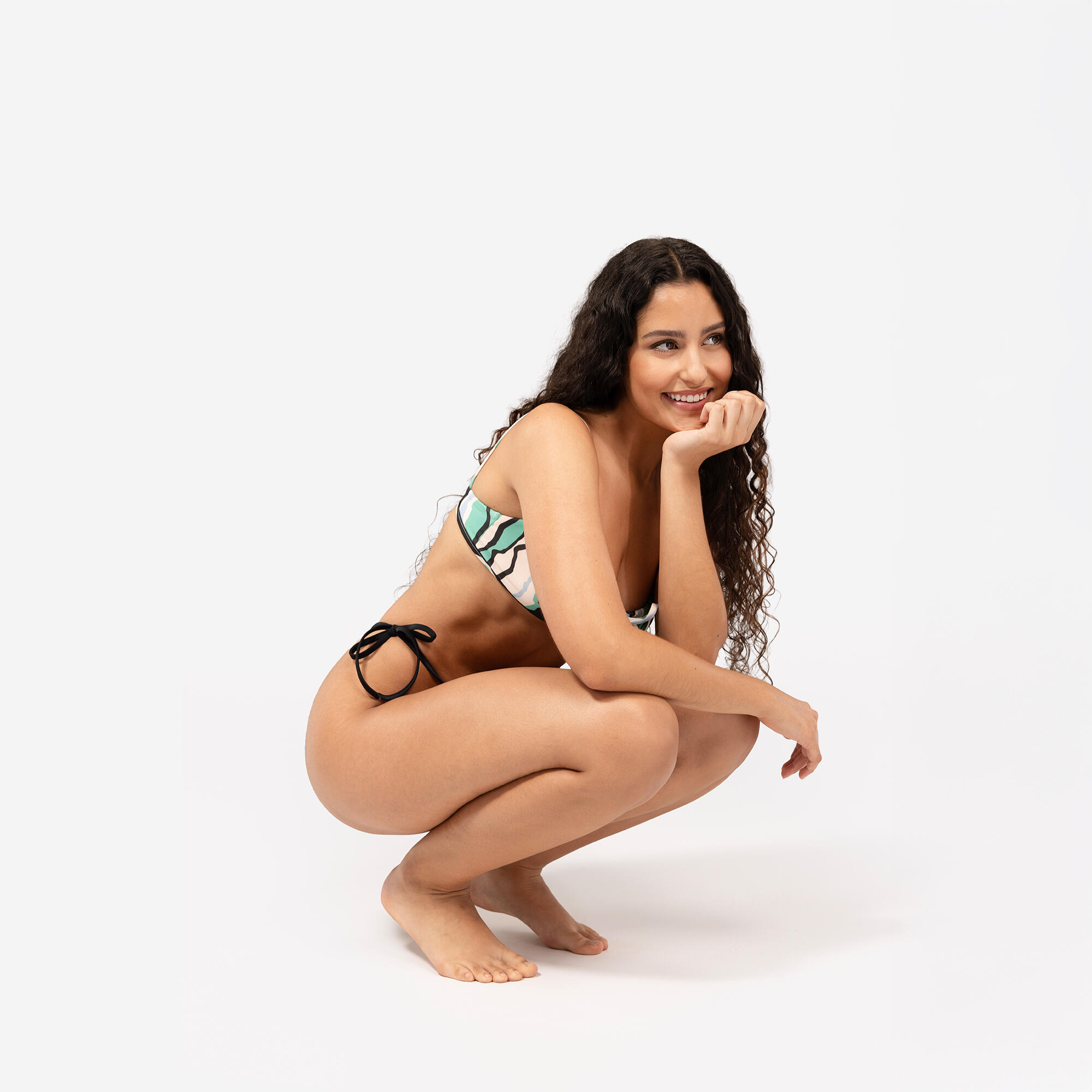 Cueca Brasileira Cortina com Laços Mulher - Preto - EDIÇÃO LIMITADA 5/6