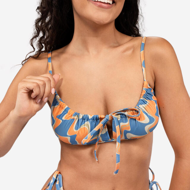 Top Bikini Cortininha Ajustável Mulher - Flow - EDIÇÃO LIMITADA