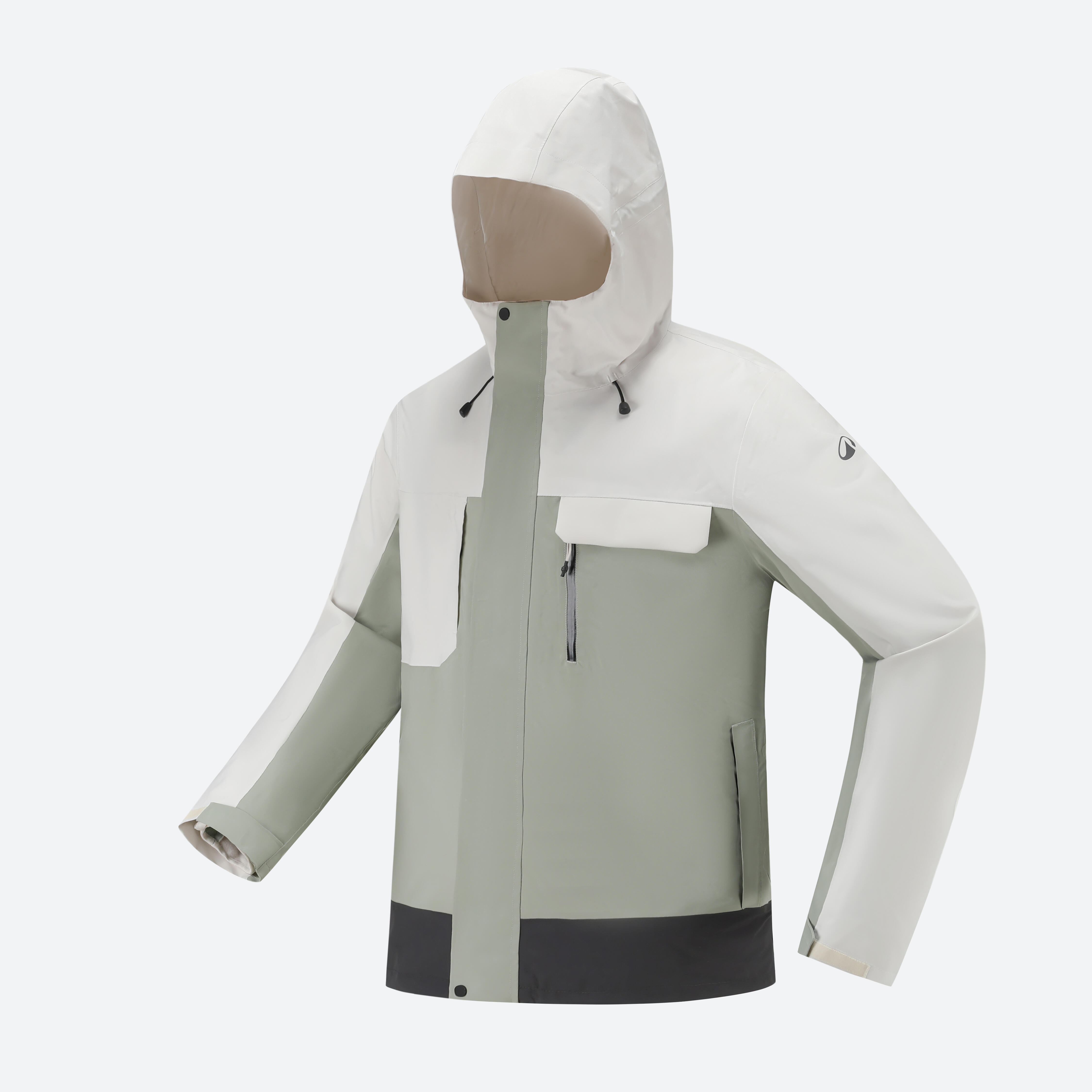 Men's Travel 3 in 1 Winter Jacket Fleece 500 -5°C - Beige