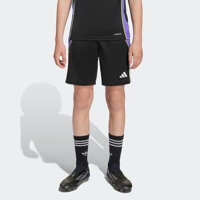Adidas tiro 24 kind voetbalbroekje zwart/paars