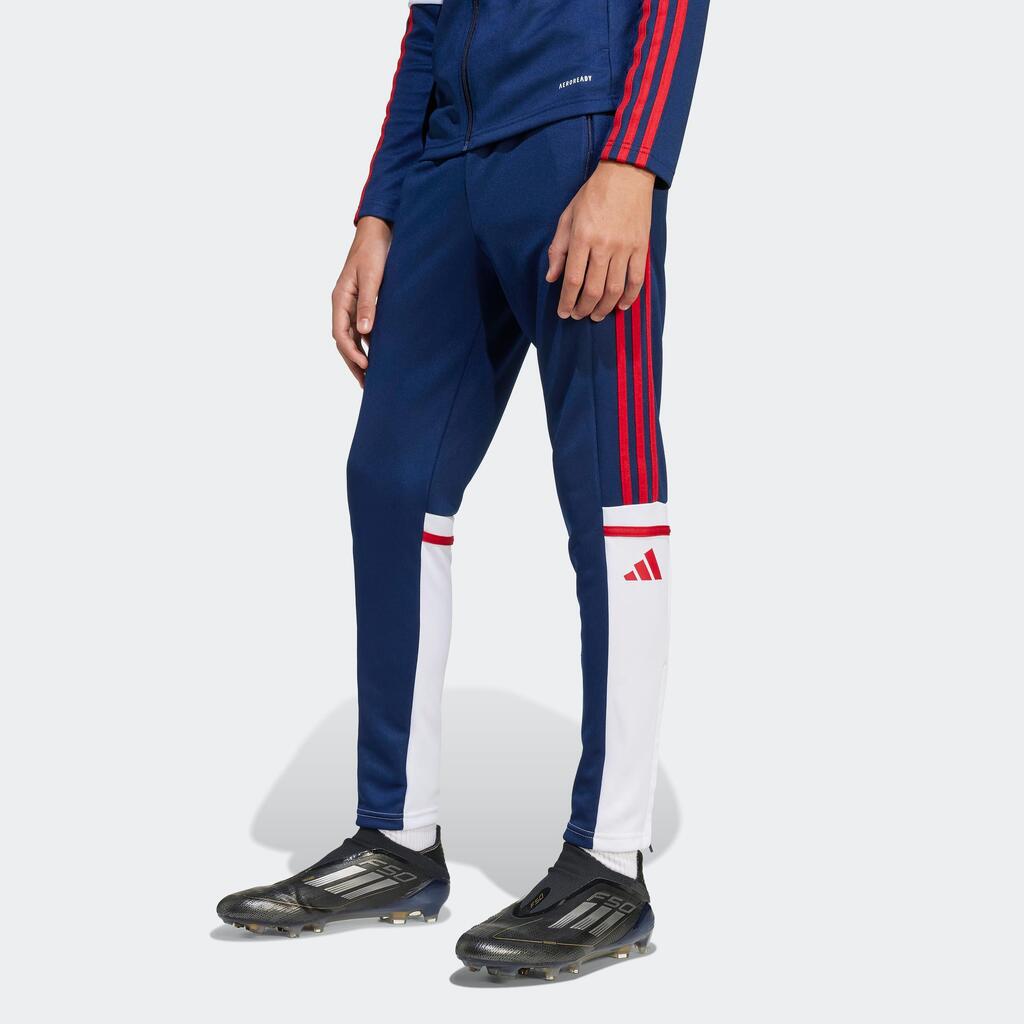 Kids' Squadra 25 Training Bottoms - Navy Blue/White