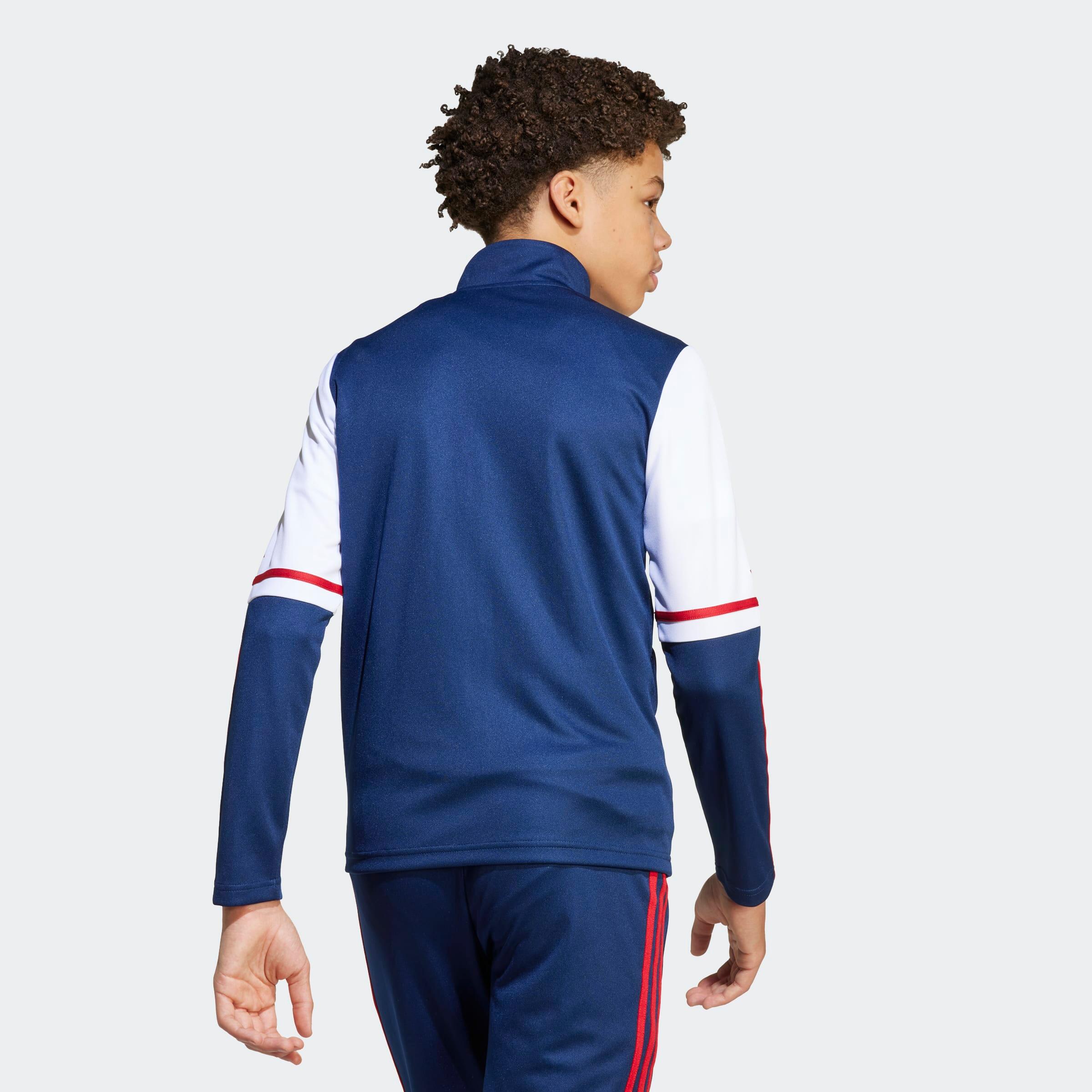Felpa allenamento bambino Squadra 25 blu navy/bianco 7/8