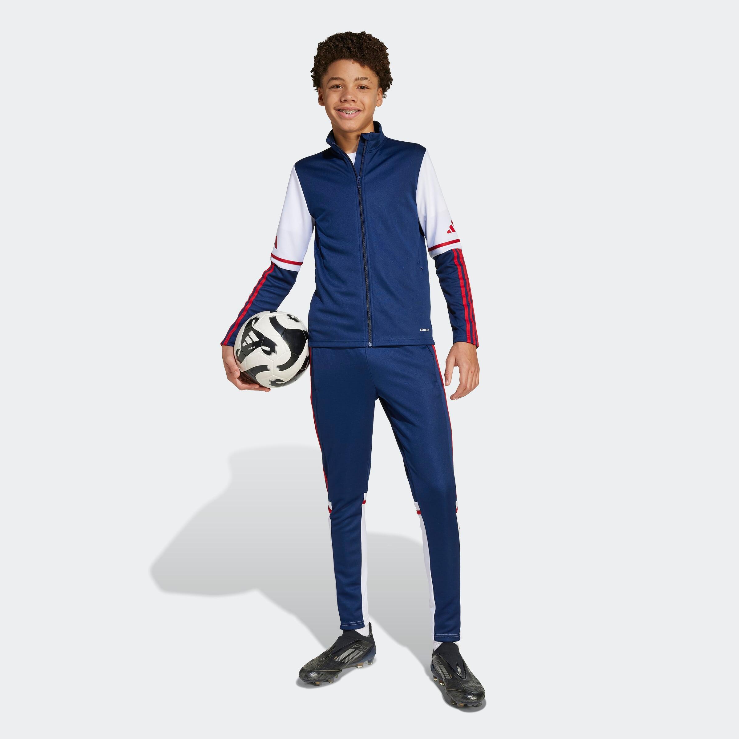 Felpa allenamento bambino Squadra 25 blu navy/bianco 3/8