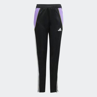 Kinder Fußball Trainingshose - Tiro 24 schwarz/violett