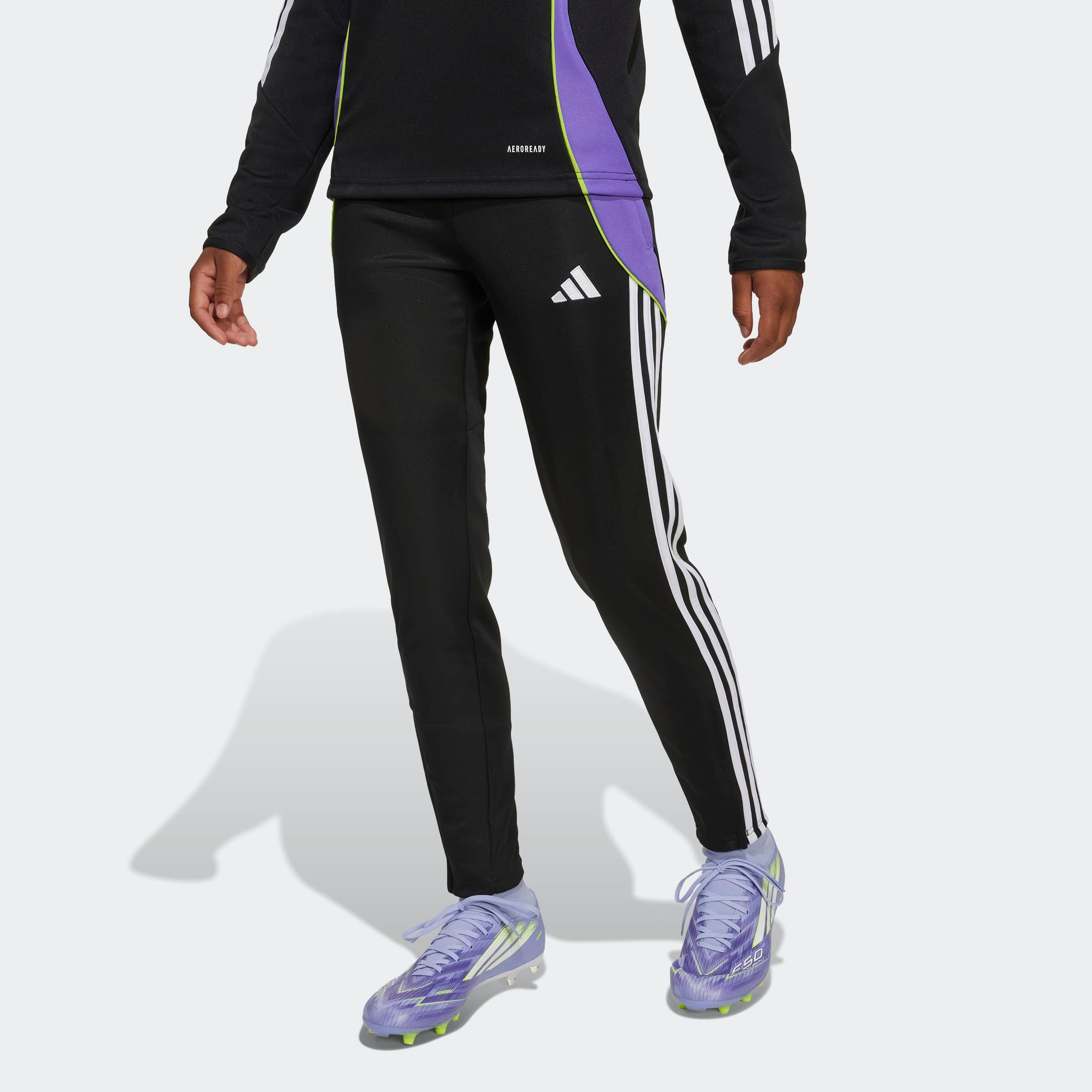 Pantalon d'entraînement Tiro 24 Enfant Noir/Violet 7/8