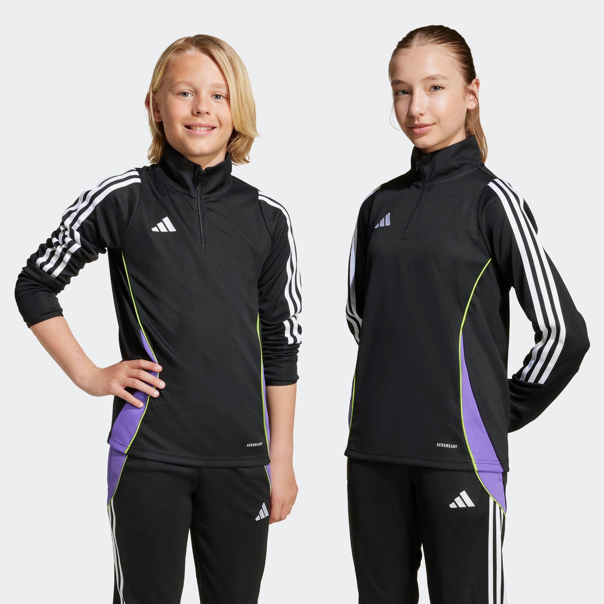 ADIDAS ADIDAS Tiro 24 detská tréningová mikina čierno-fialová 13-14 r (164 cm) · záber 4