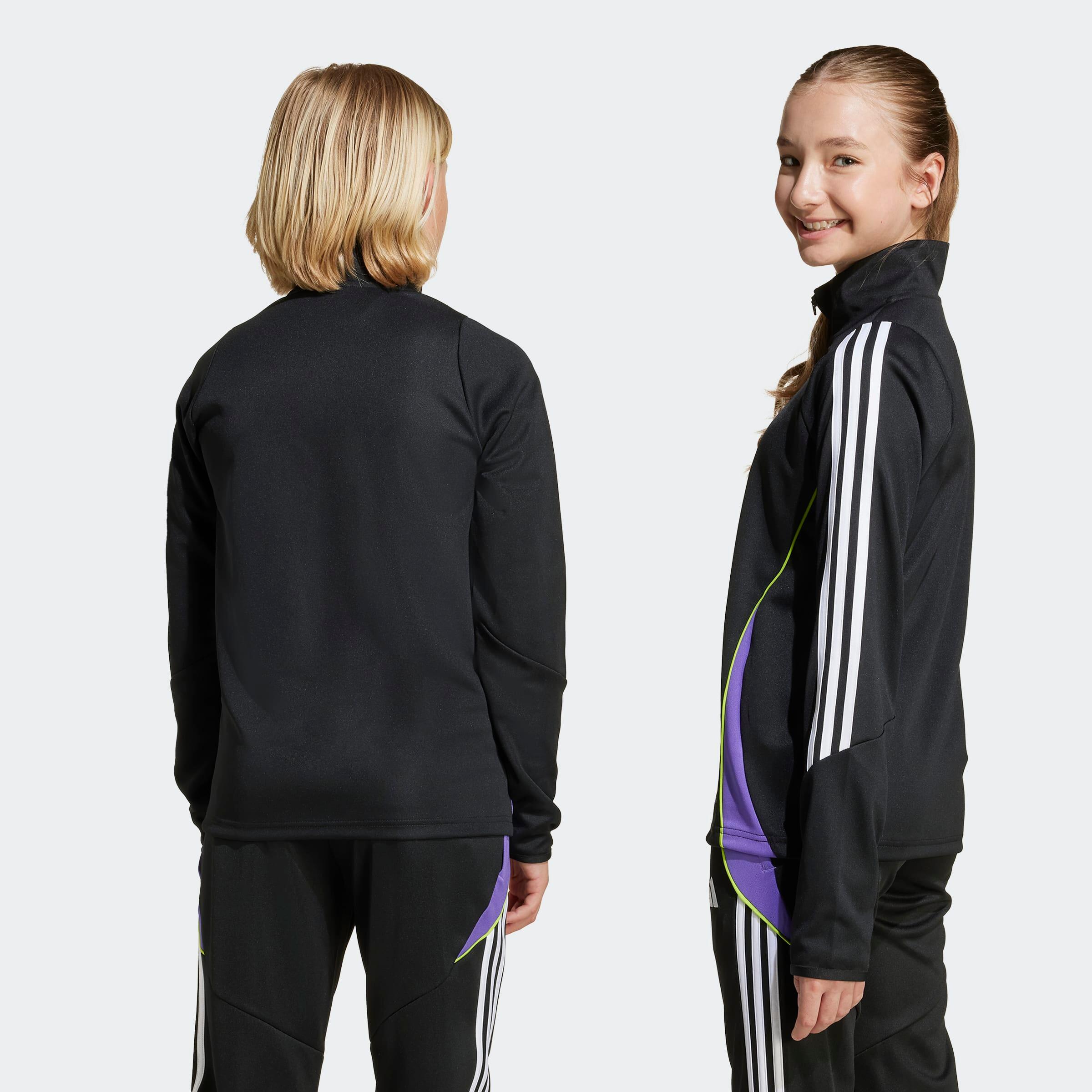 Felpa allenamento bambino Tiro 24 nero/viola 4/7