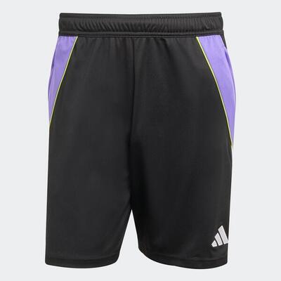 Voetbalshort tiro 24 volwassenen zwart/paars