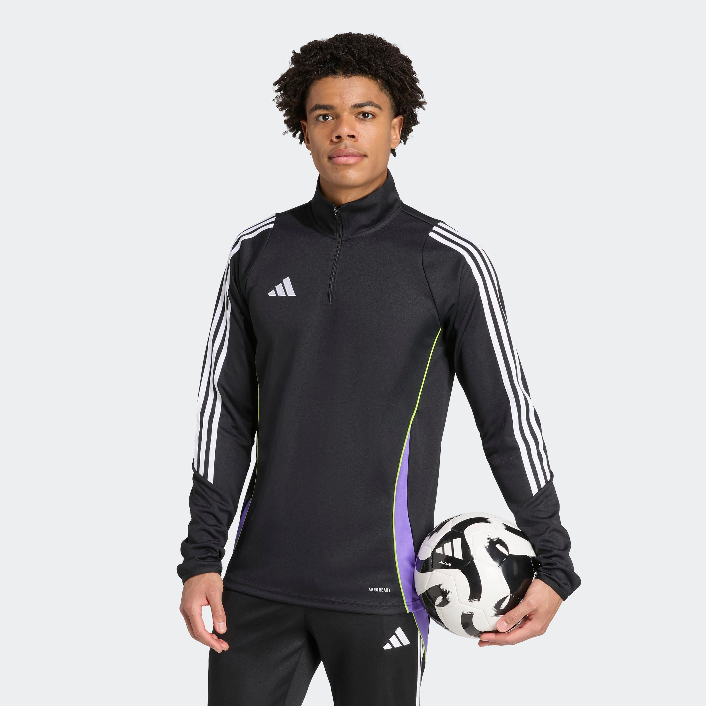 Trainingsjacke Tiro 24 Erwachsene schwarz/violett 4/6