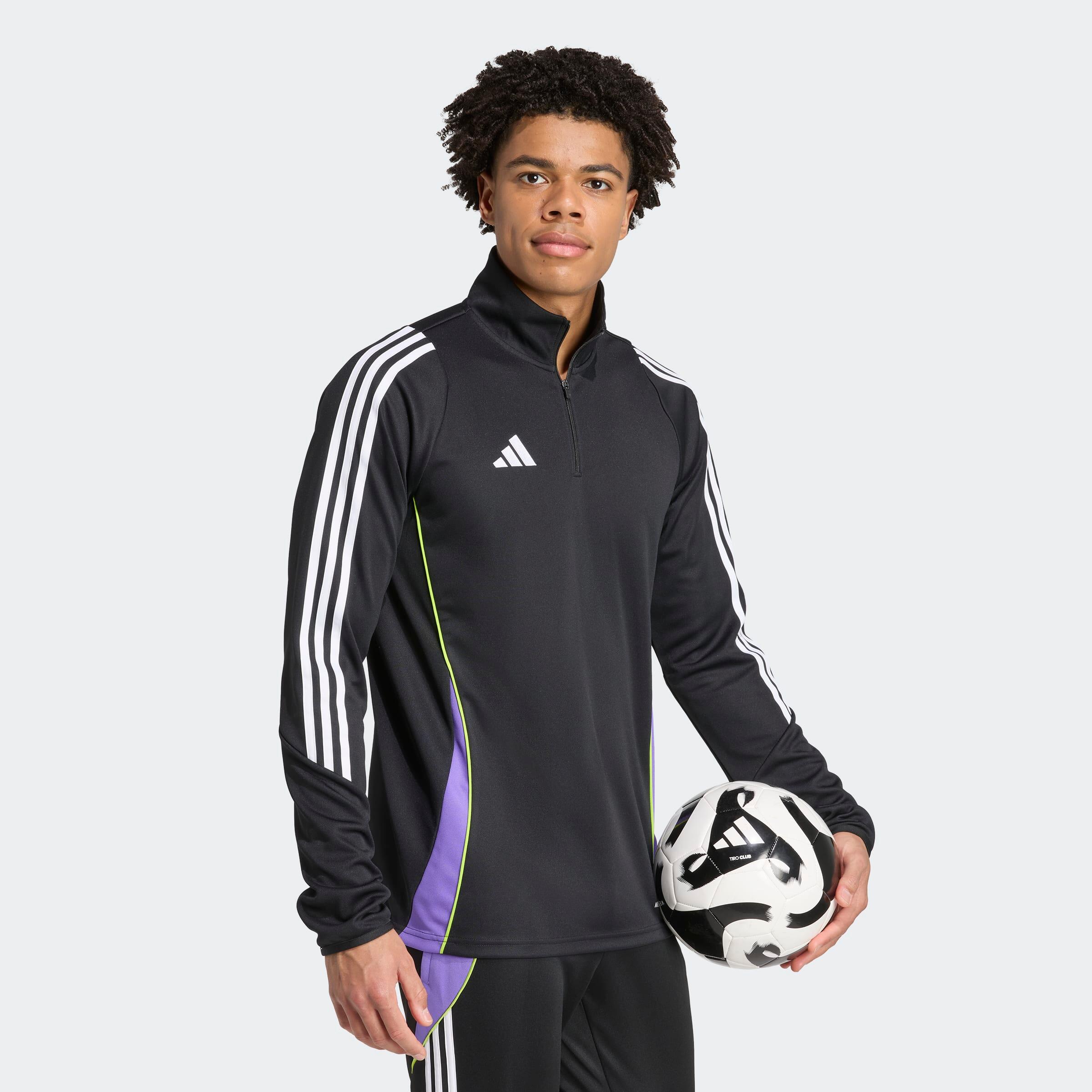 Trainingsjacke Tiro 24 Erwachsene schwarz/violett 3/6