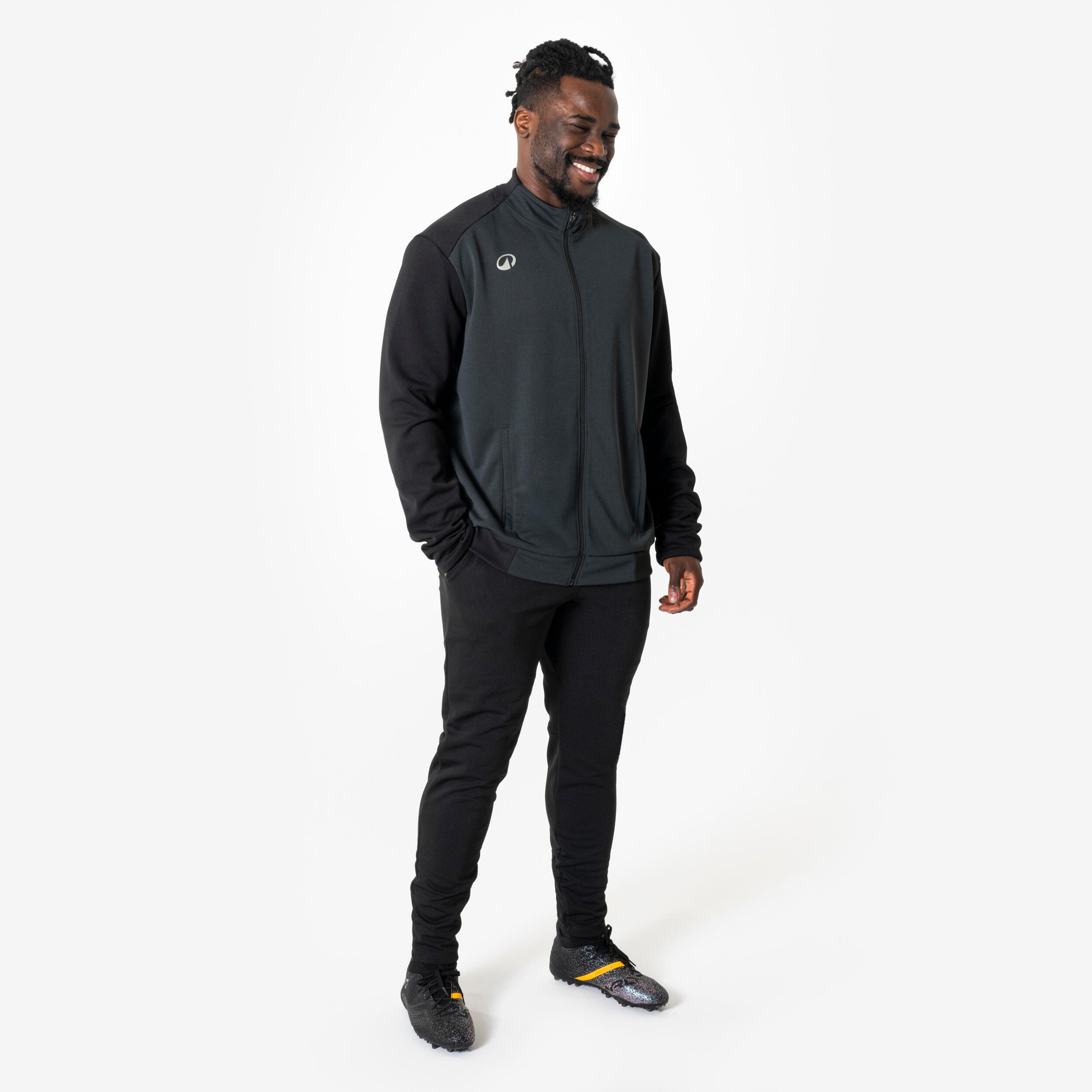 Men Football Track Pants - Black