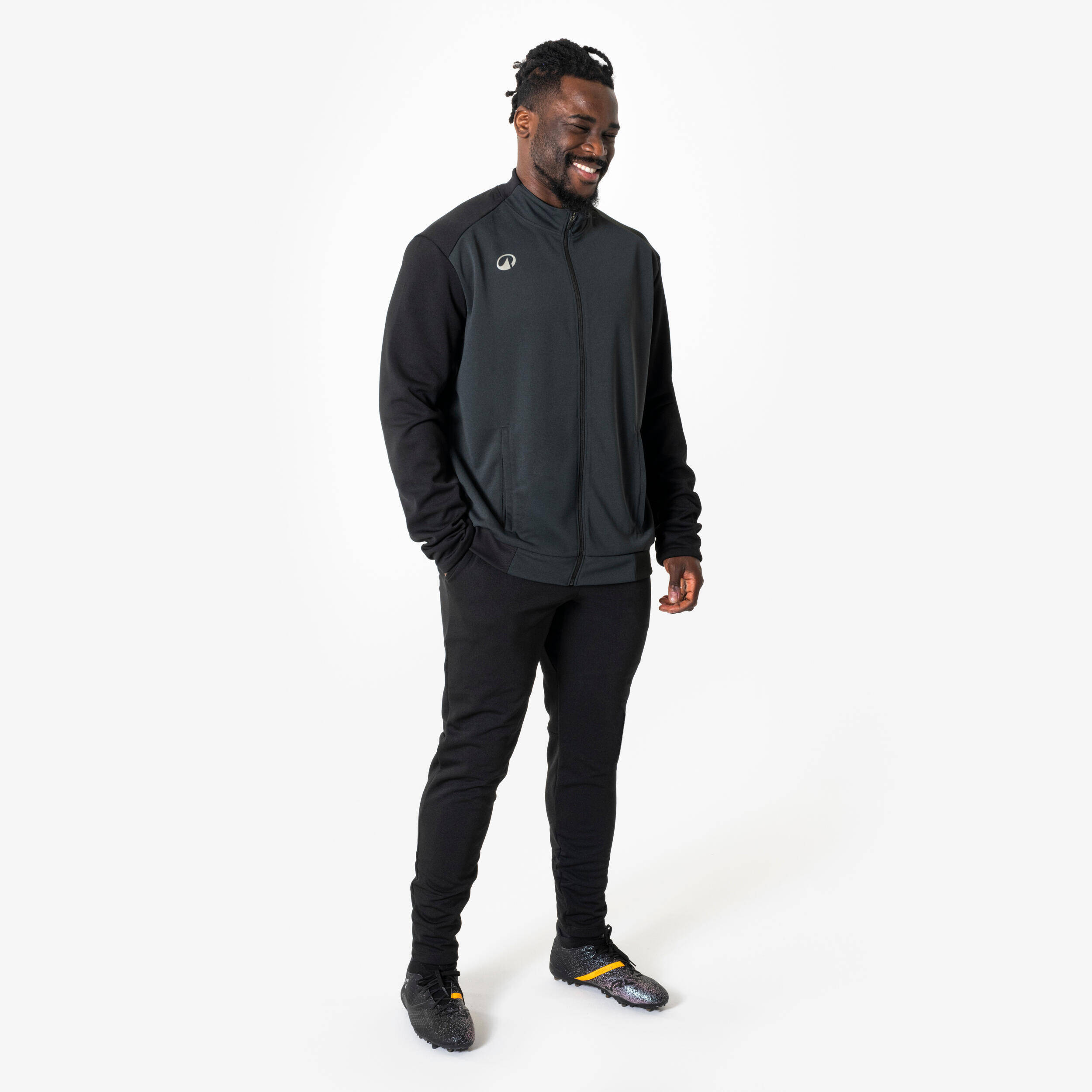 Men Football Track Pants - Black -  2