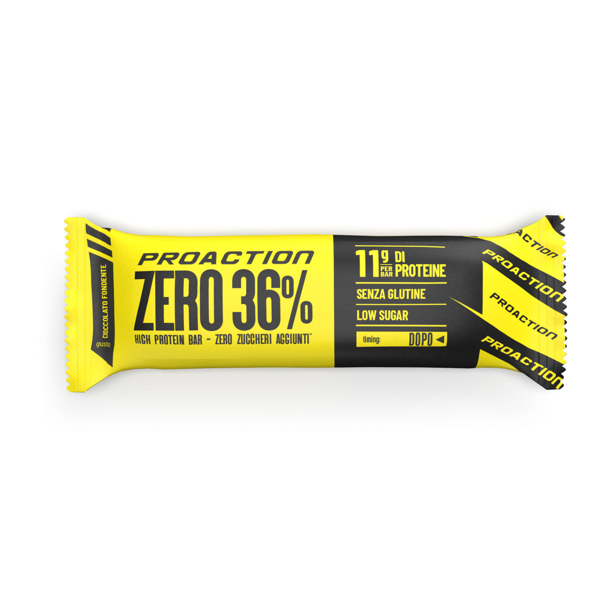PRO ACTION BARRETTA PROTEICA PRO ACTION ZERO 36% CIOCCOLATO FONDENTE