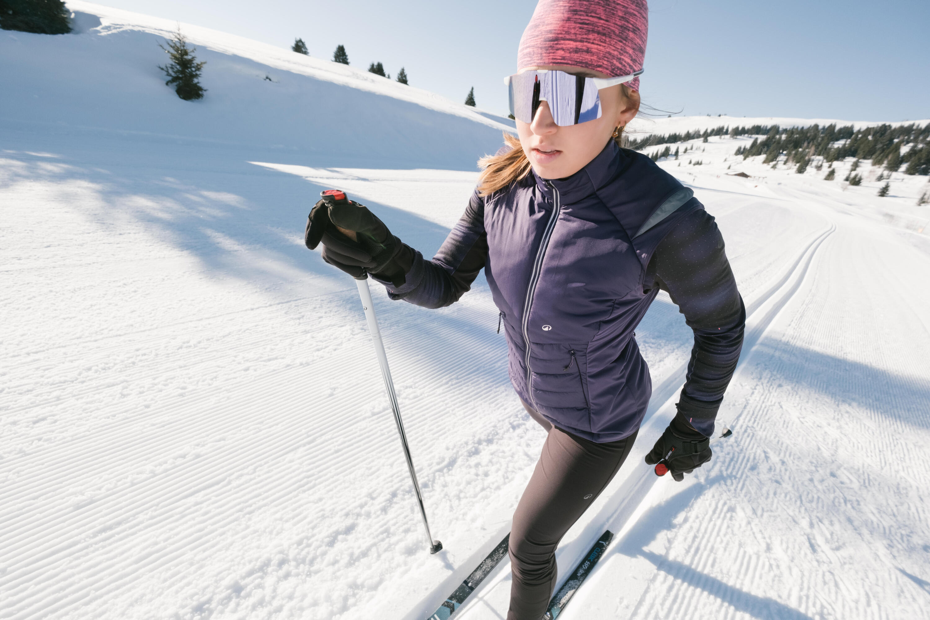 Veste sans manches de ski de fond femme, 500 7/10