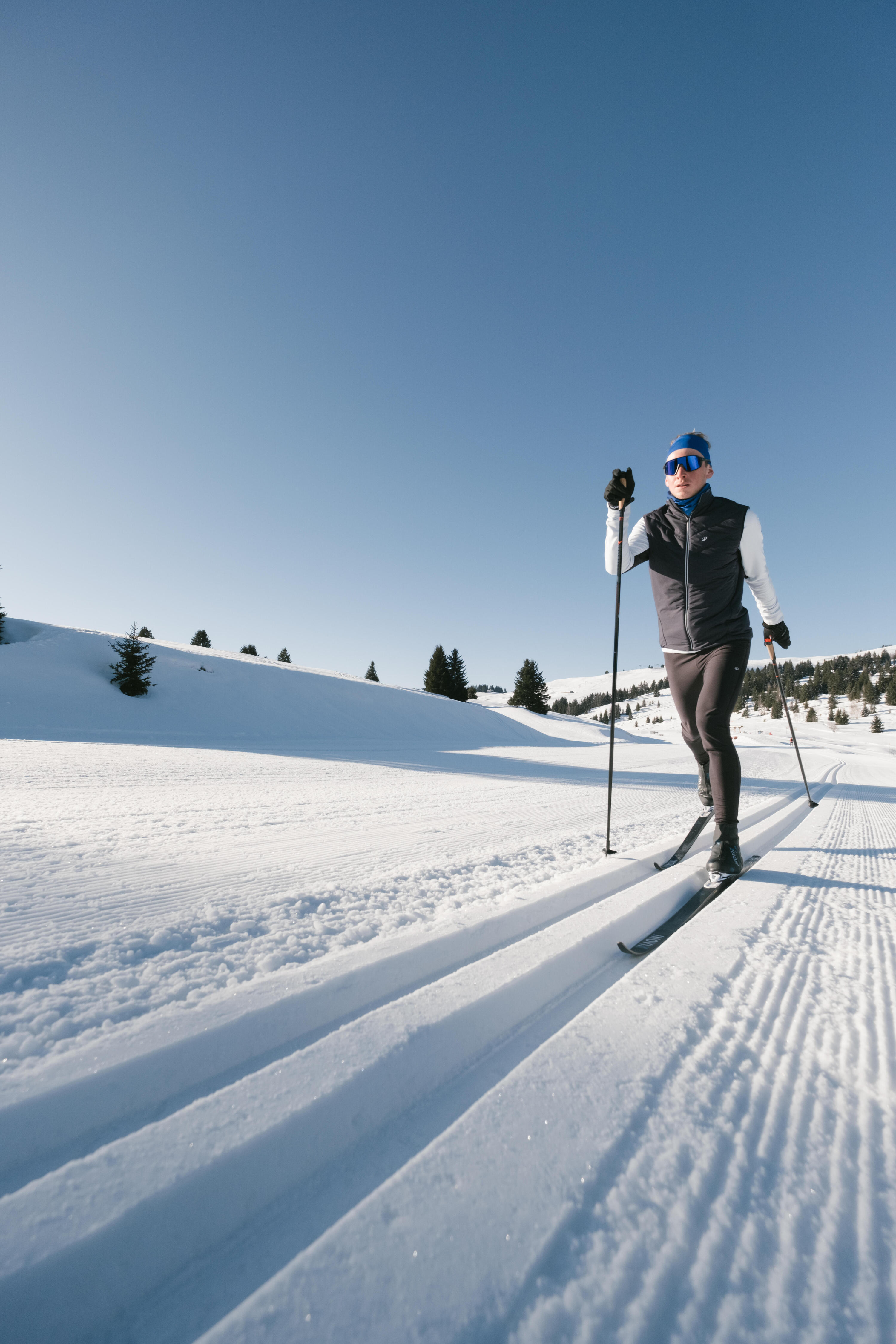 Veste sans manches de ski de fond chaude homme, XC S 100 9/10