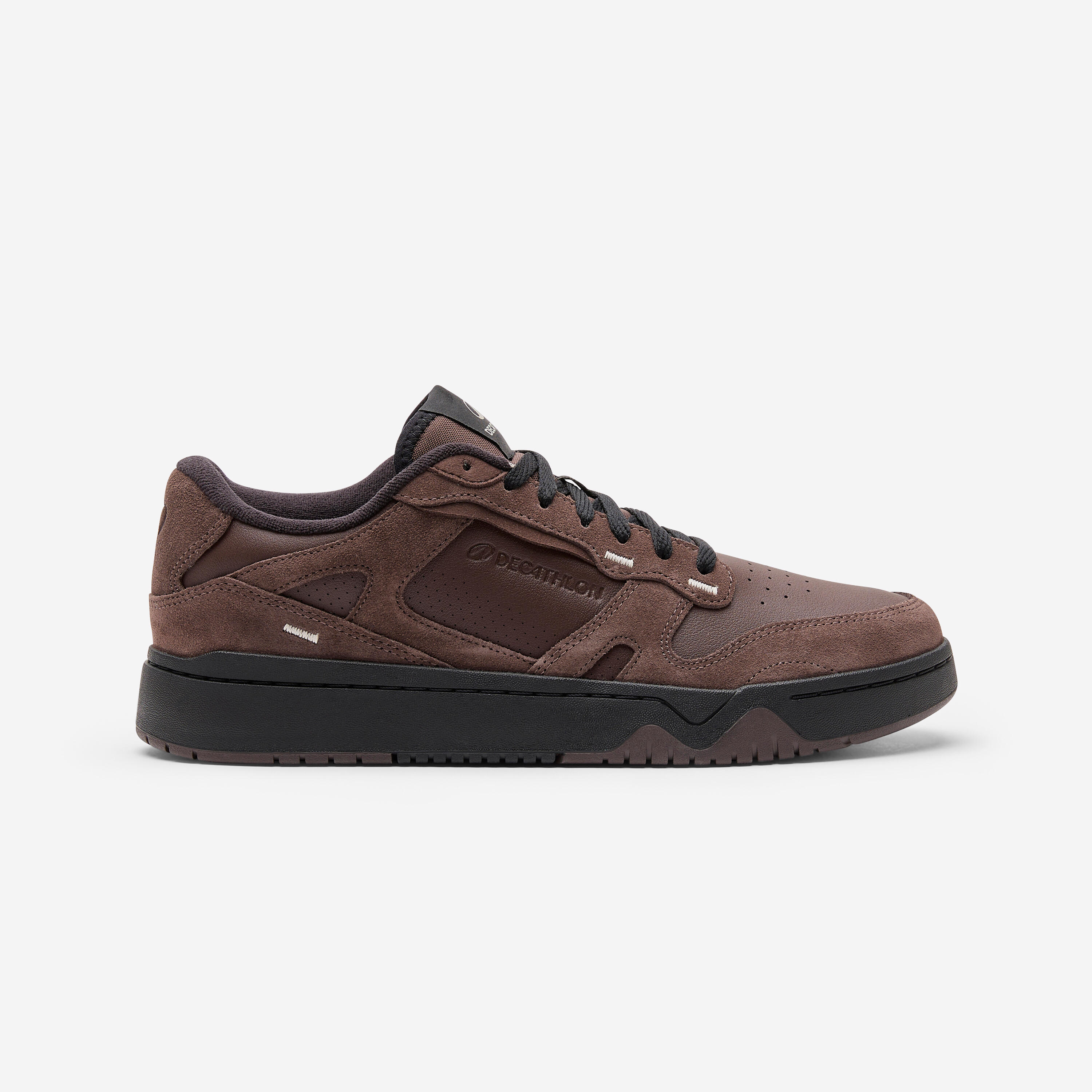 Baskets en cuir et daim homme CJ80 marron 8/8