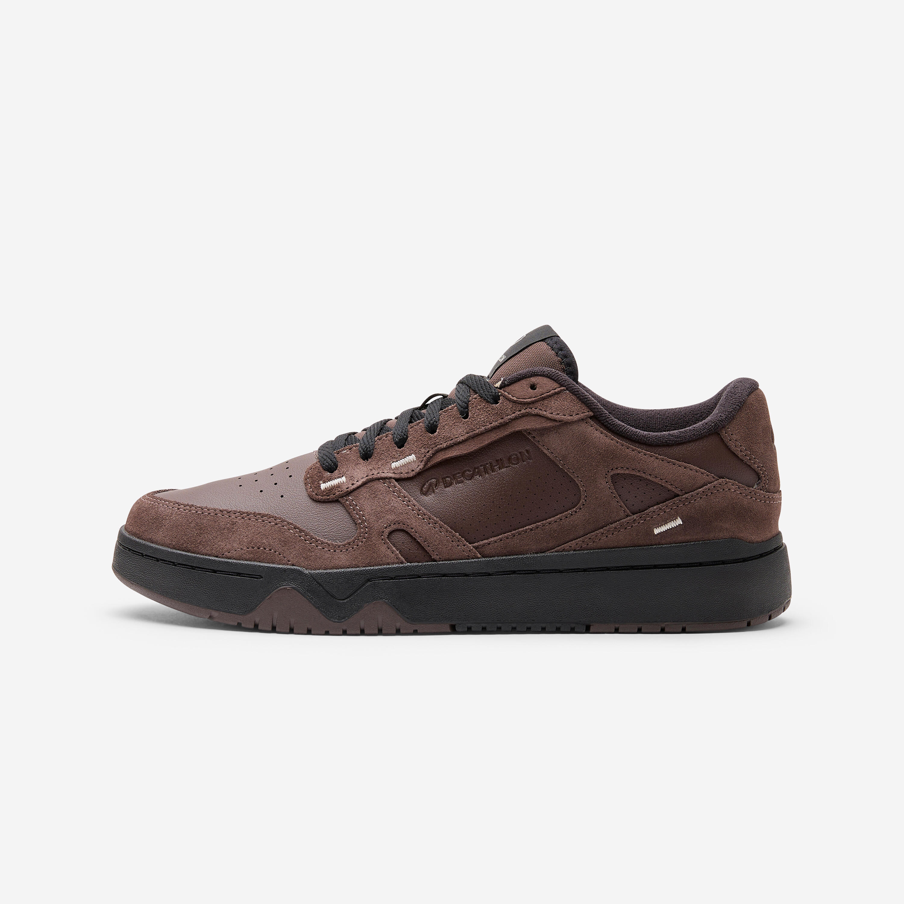 DECATHLON Sneaker Herren Leder und Wildleder - CJ80 braun